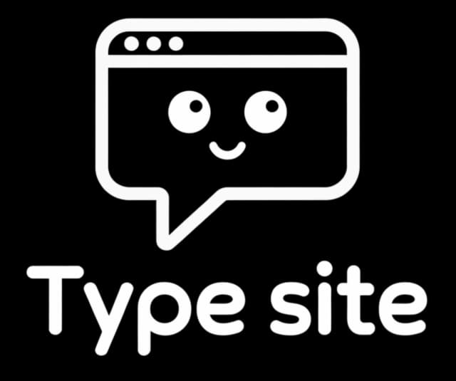 Type Site Logo White