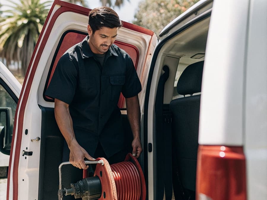 Example Facebook ad photo for a local plumbing business