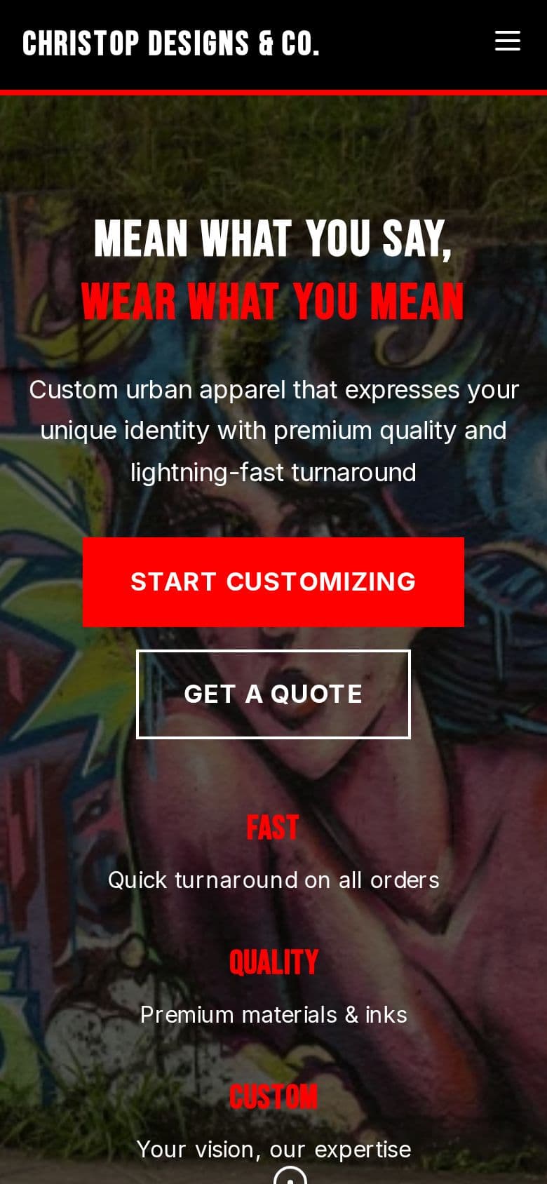 Custom Urban Fashion Brand