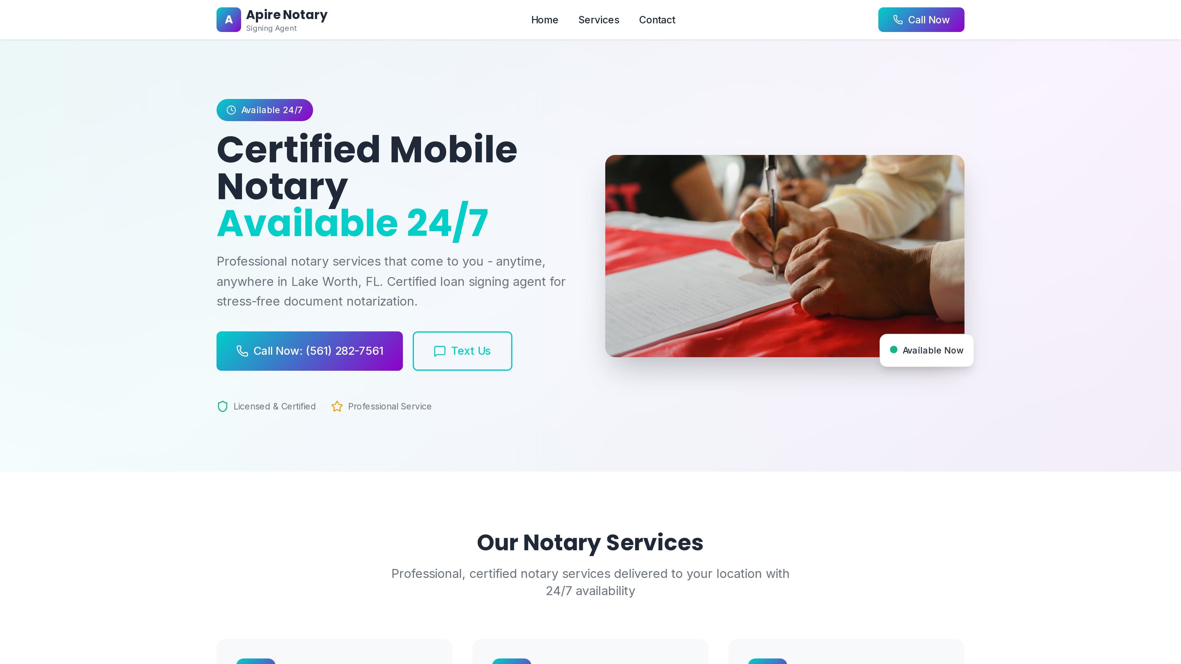 Apire Notary Signing Agent 