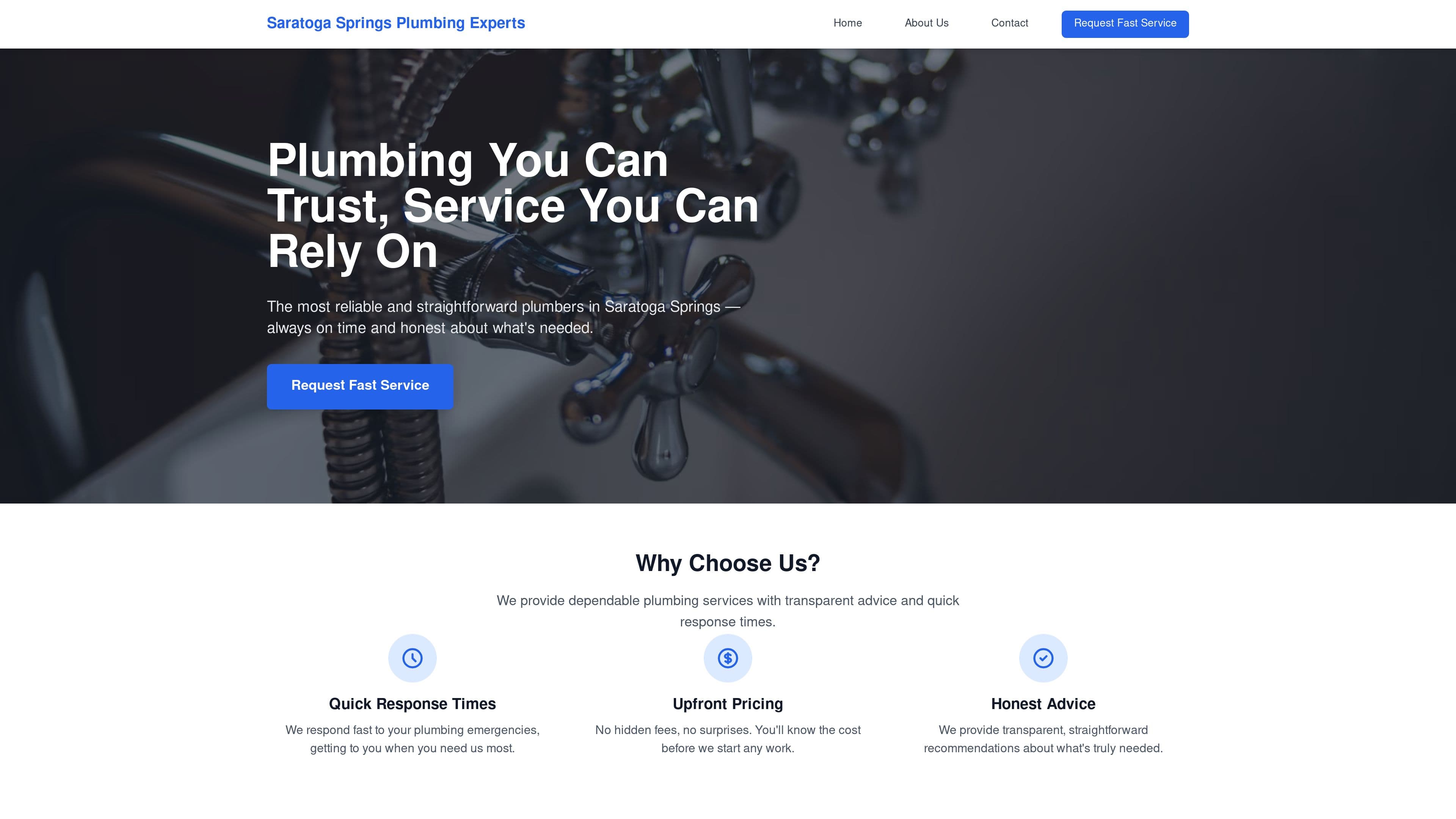 Saratoga Springs Plumbing Experts