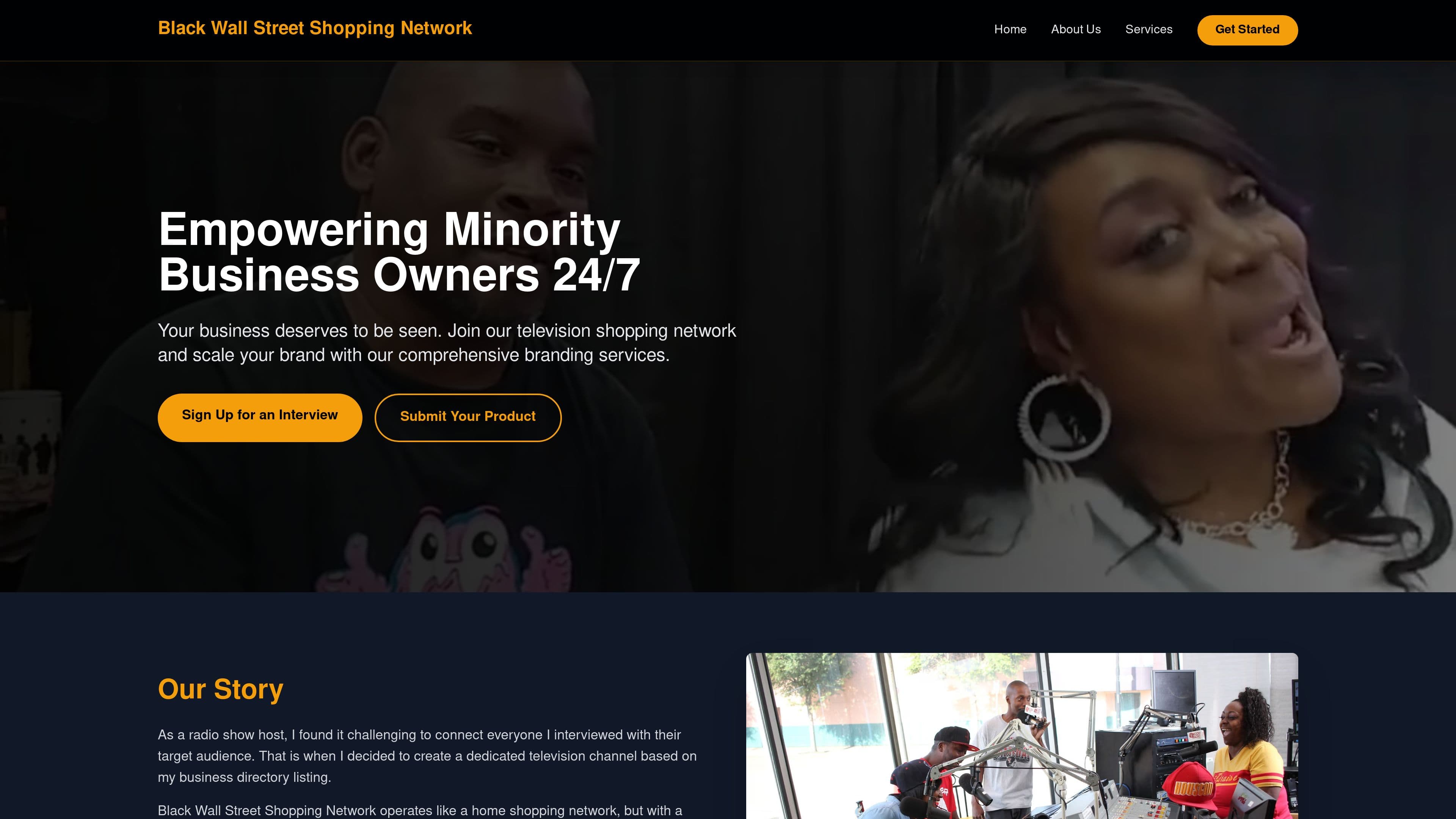 Black Wall Street shopping network