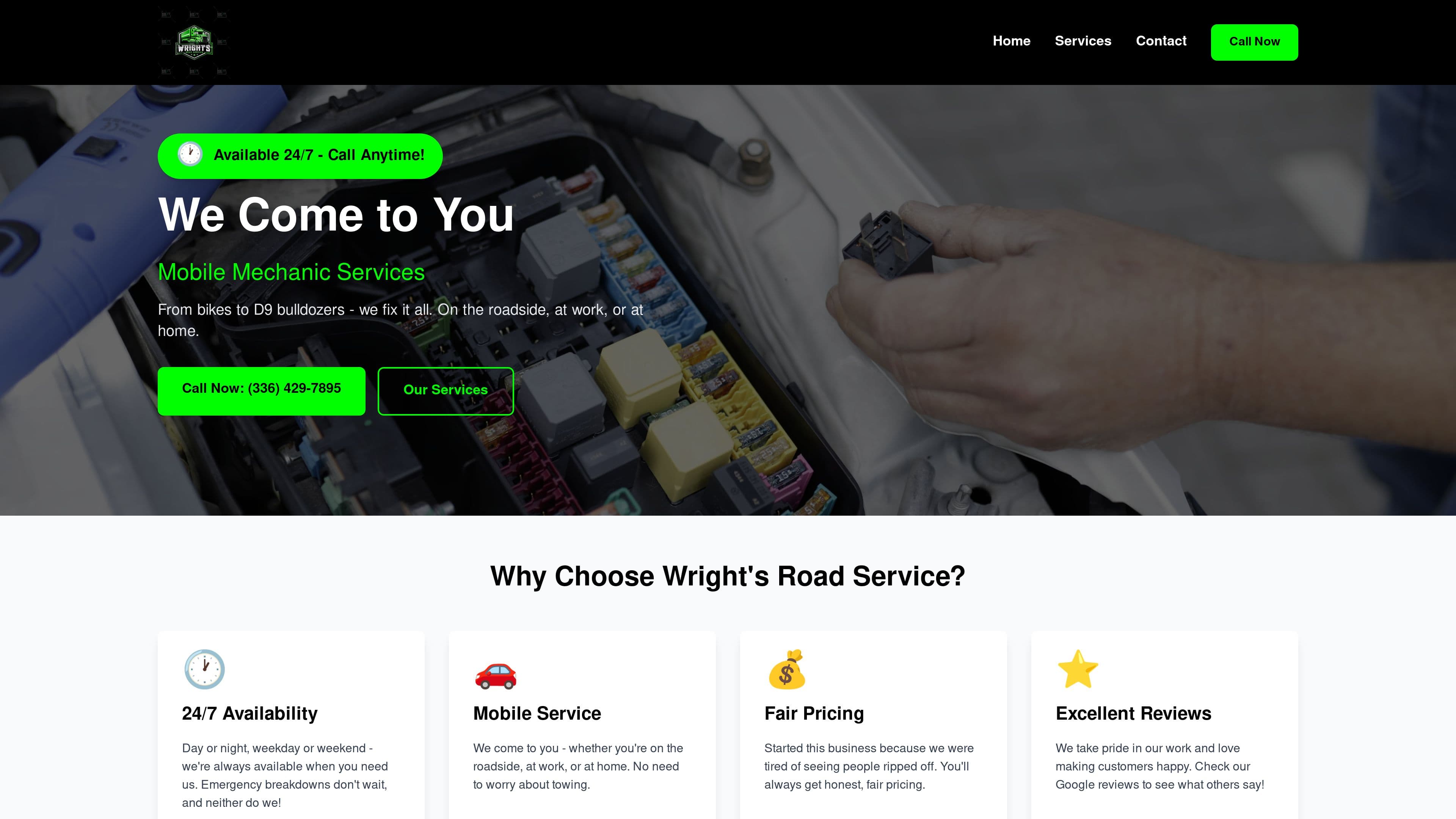 Wrights road service