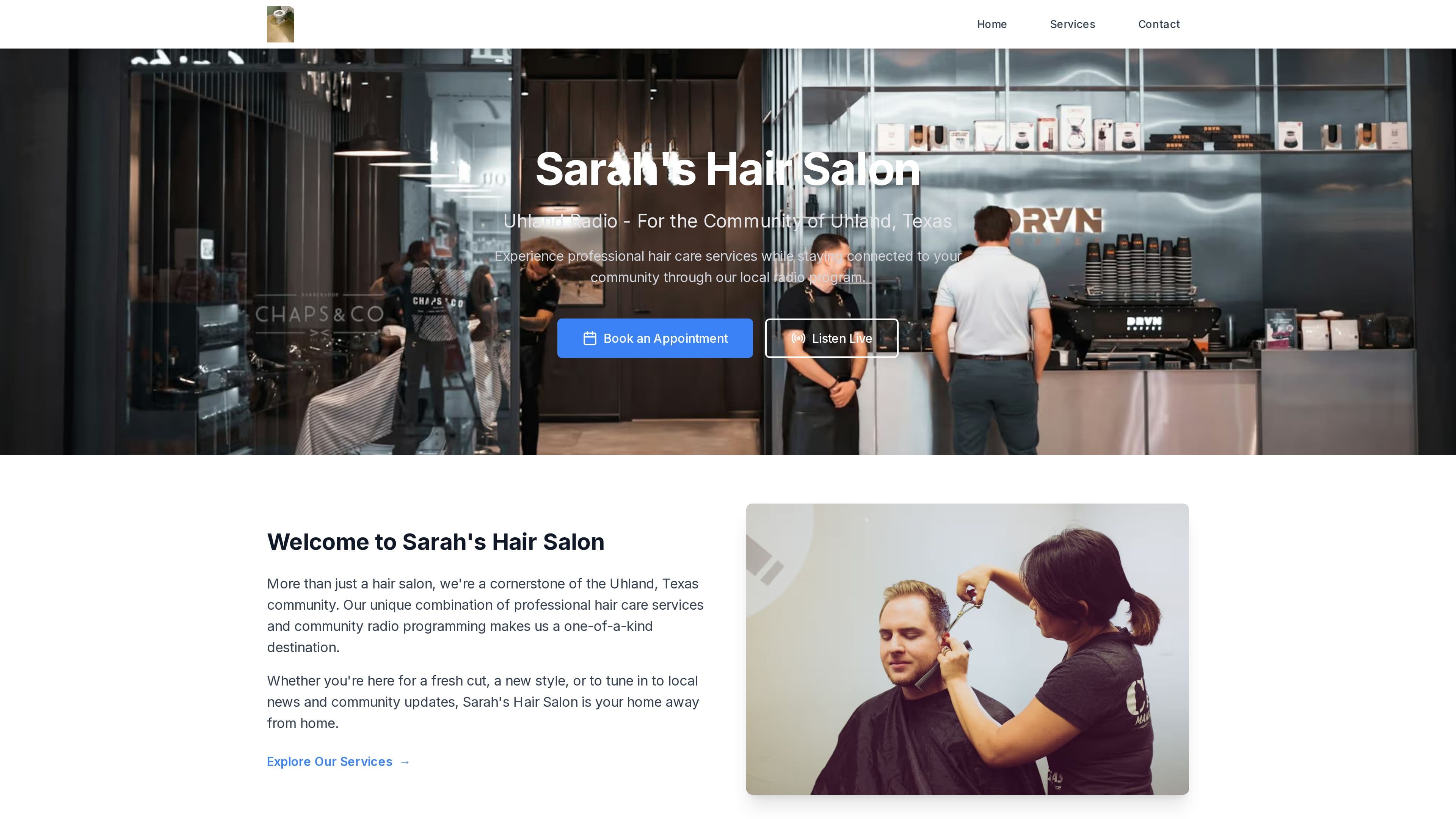 Sarah’s hair salon