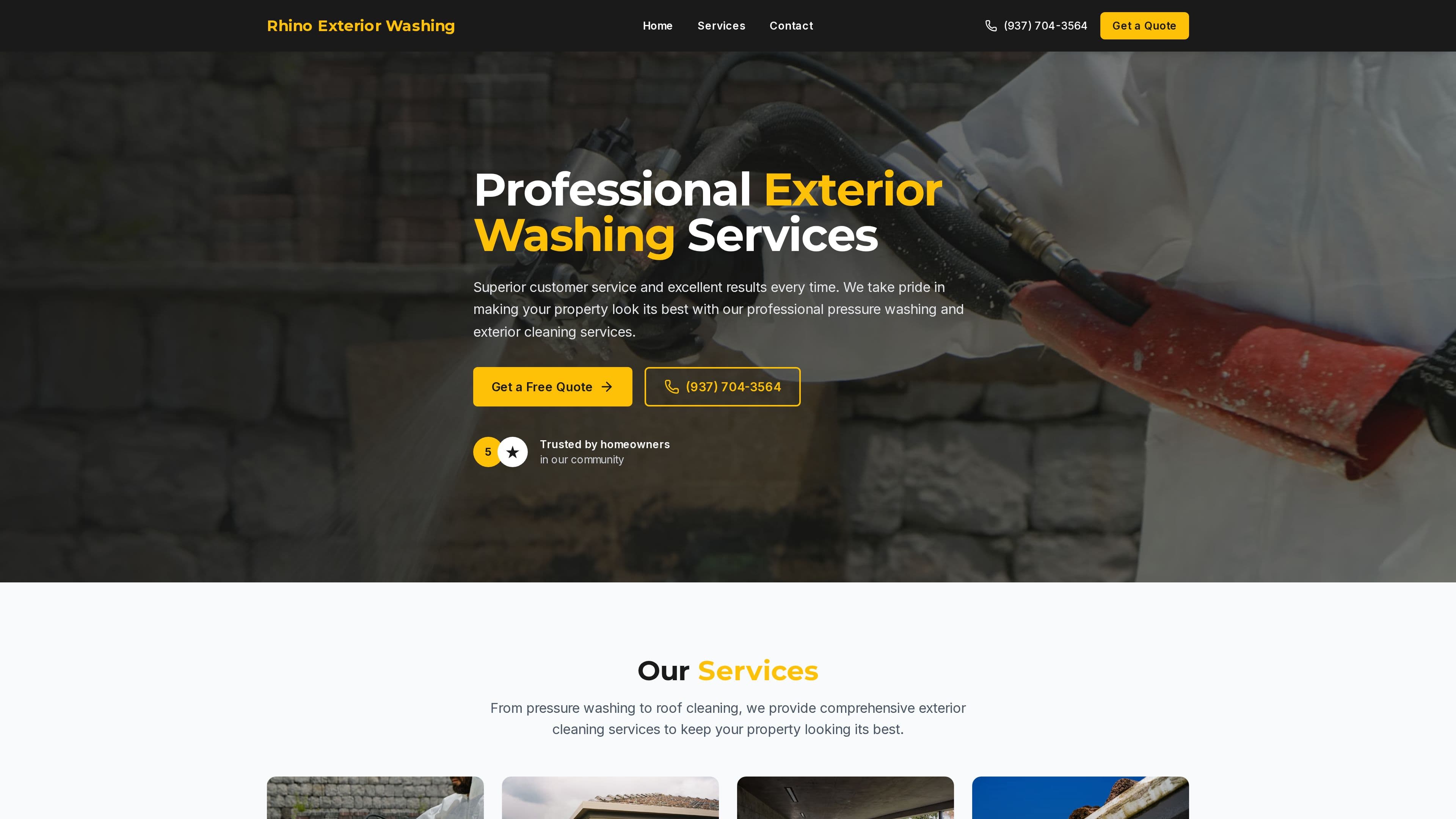 Rhino Exterior Washing