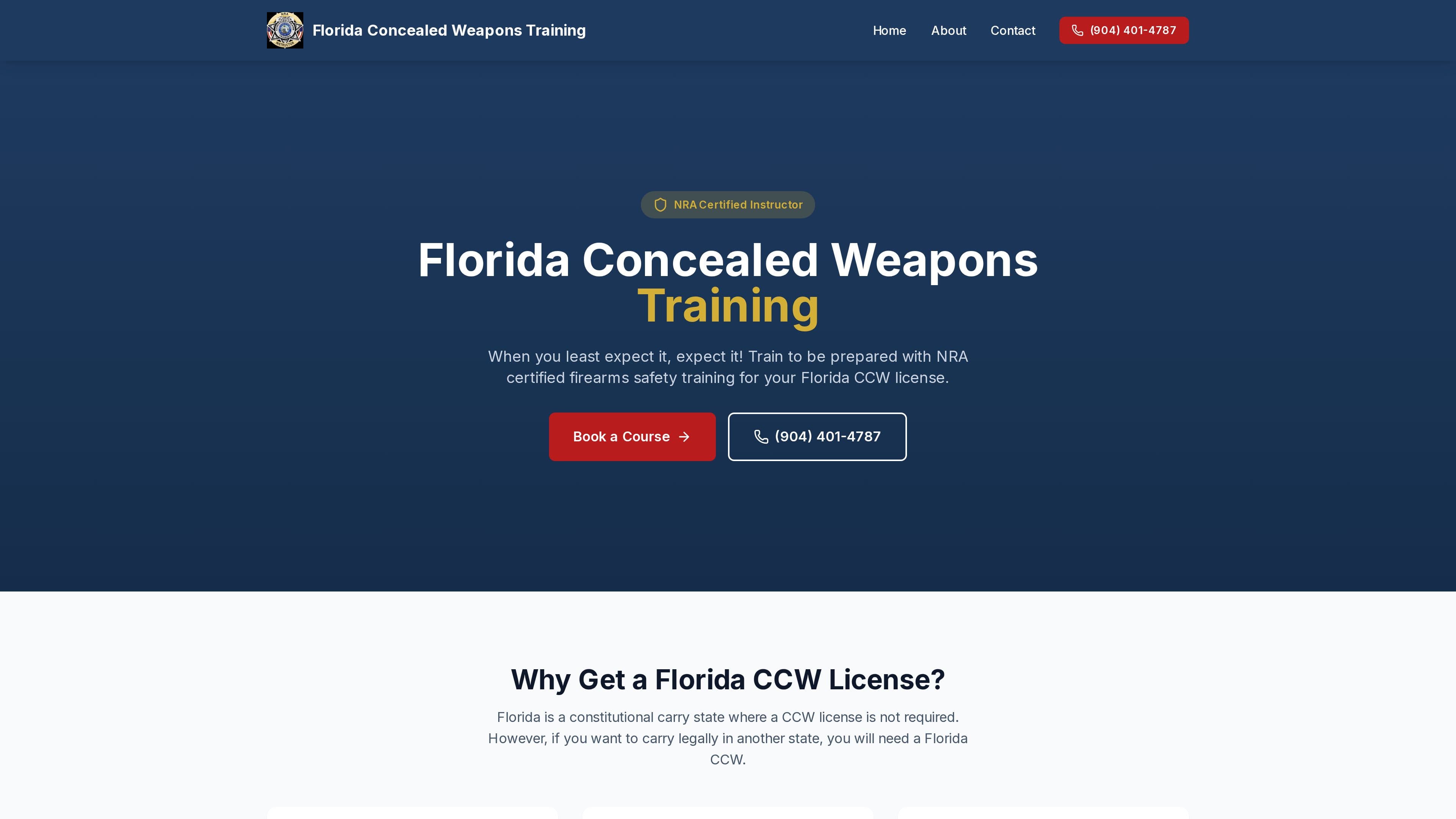 Florida Concealed Weapons Training