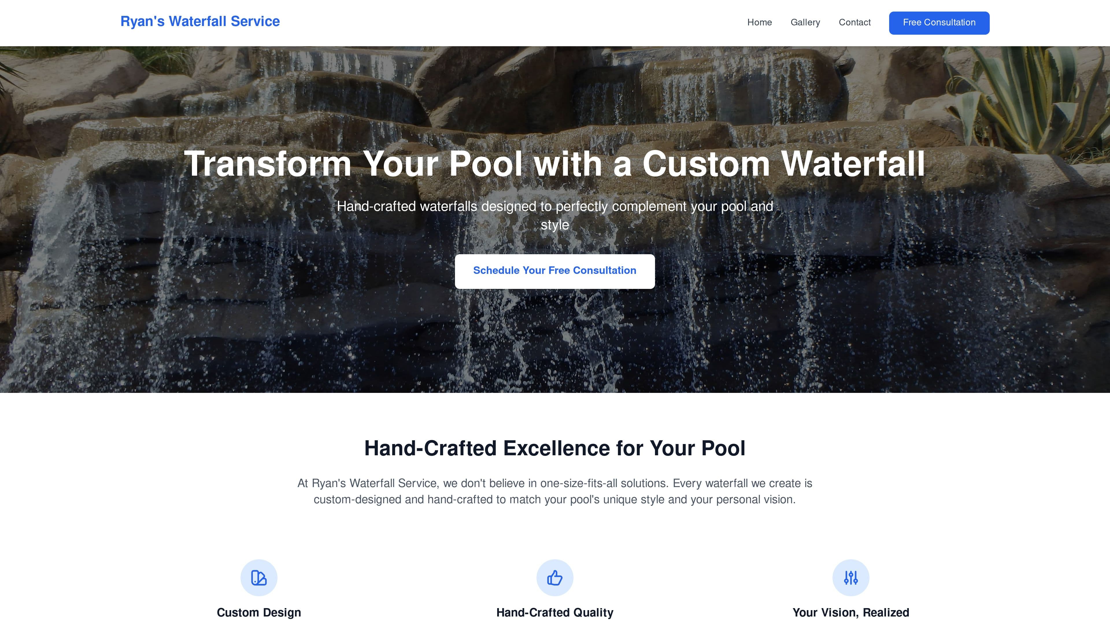 Ryan's Waterfall Service