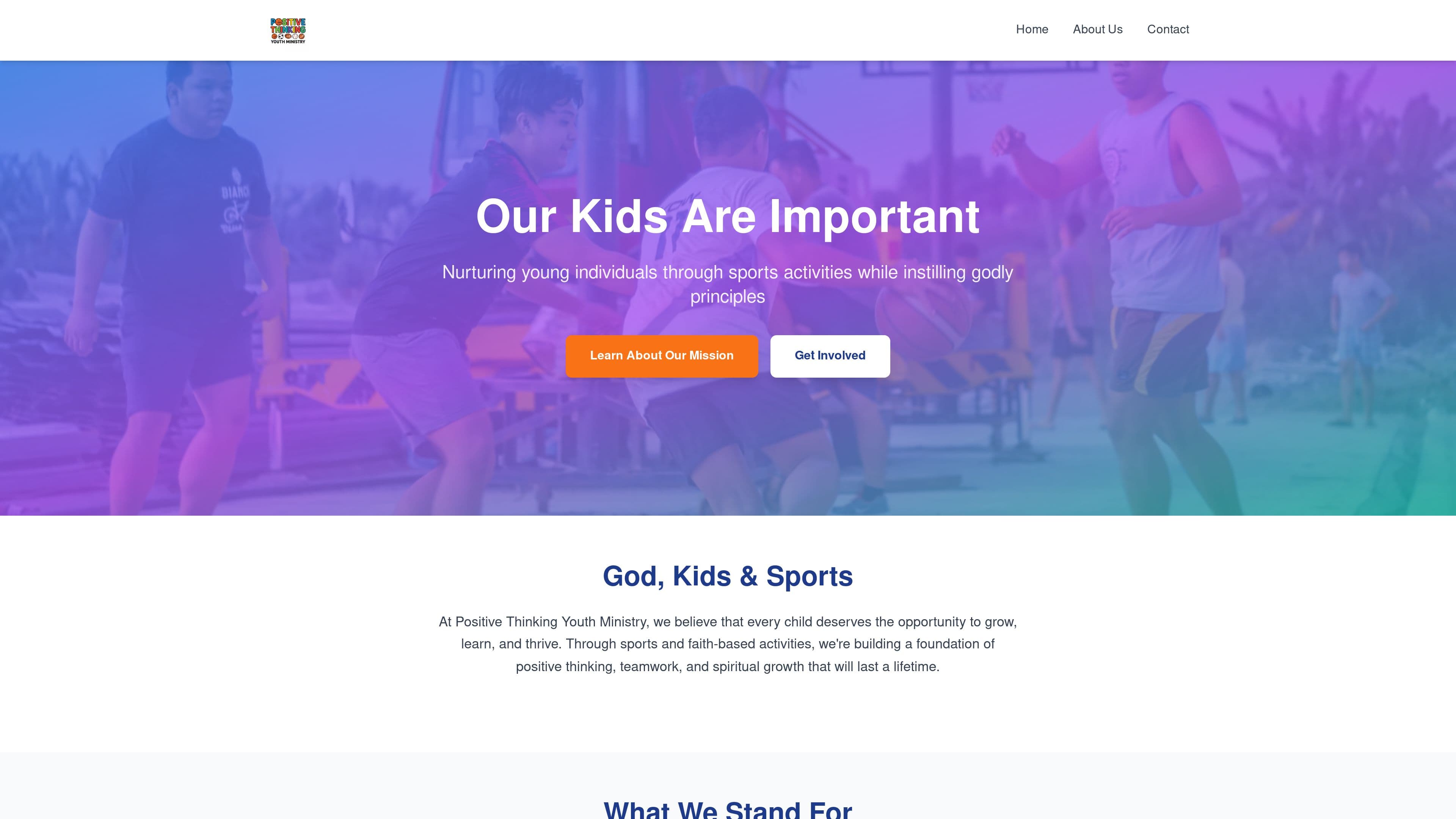 Positive thinking youth ministry