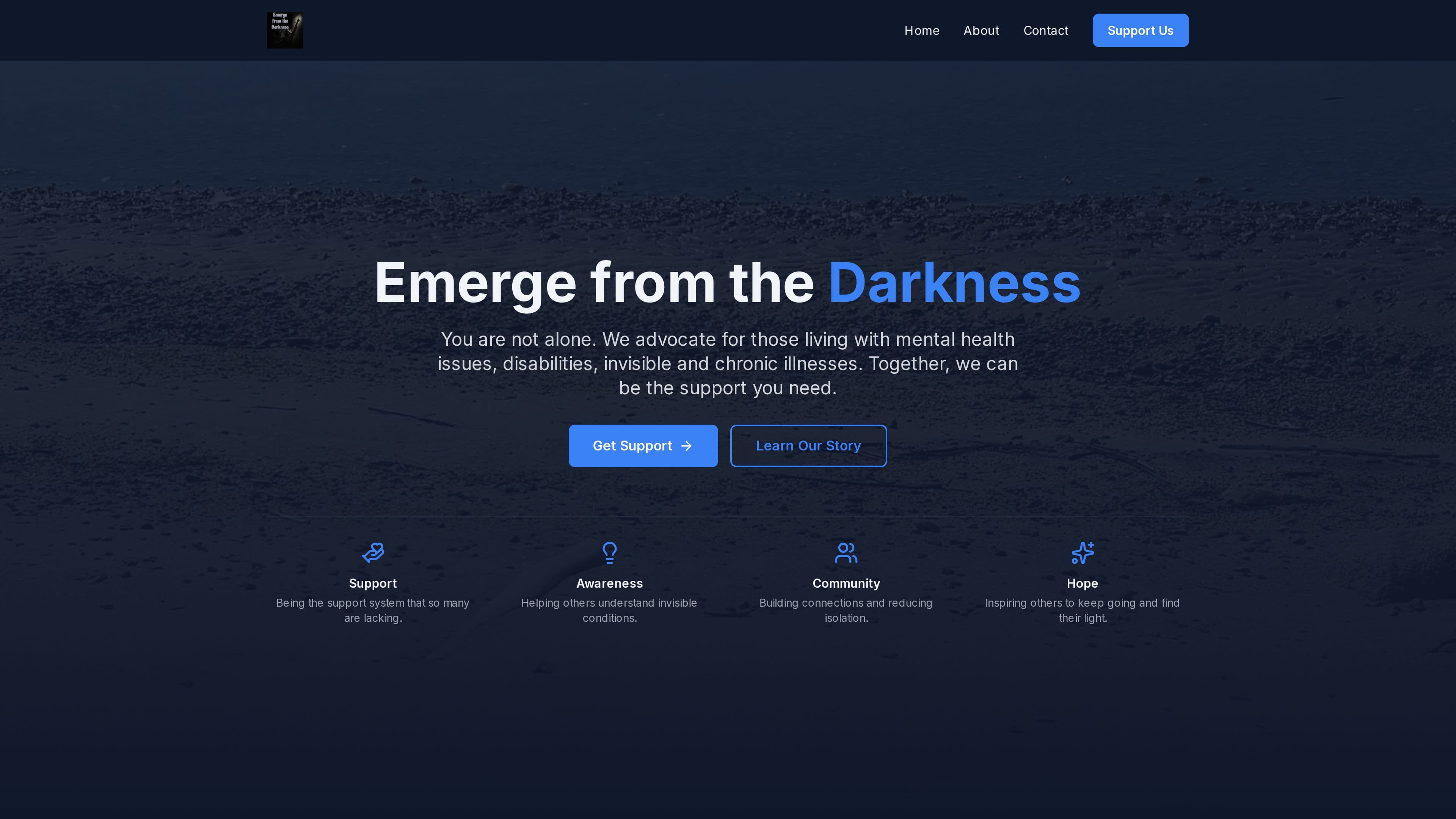 Emerge from the Darkness