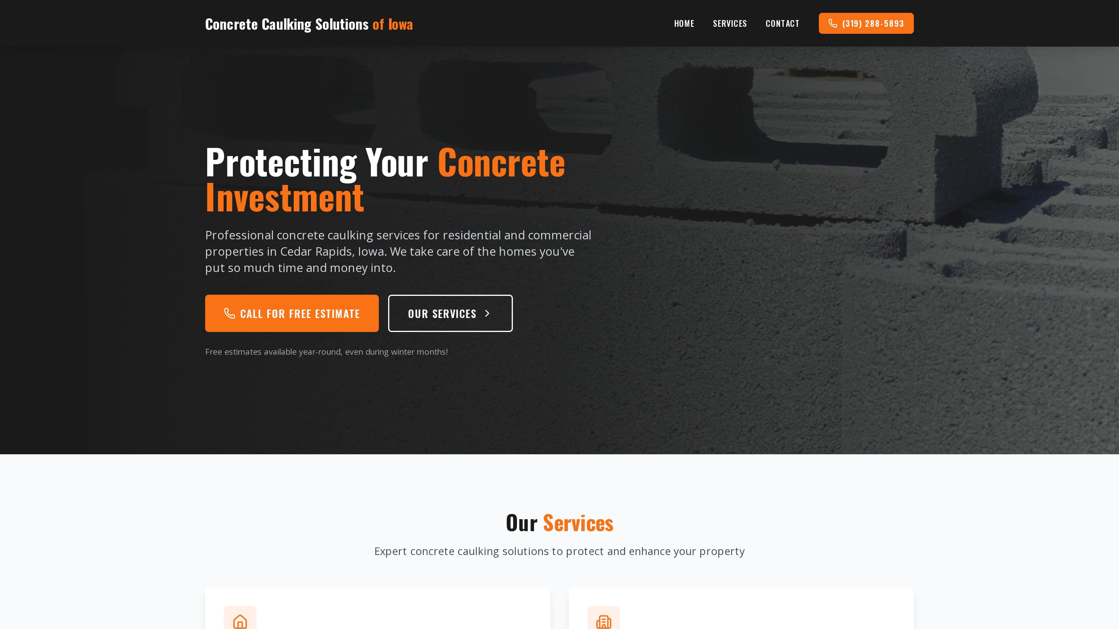 Concrete Caulking Solutions of Iowa LLC
