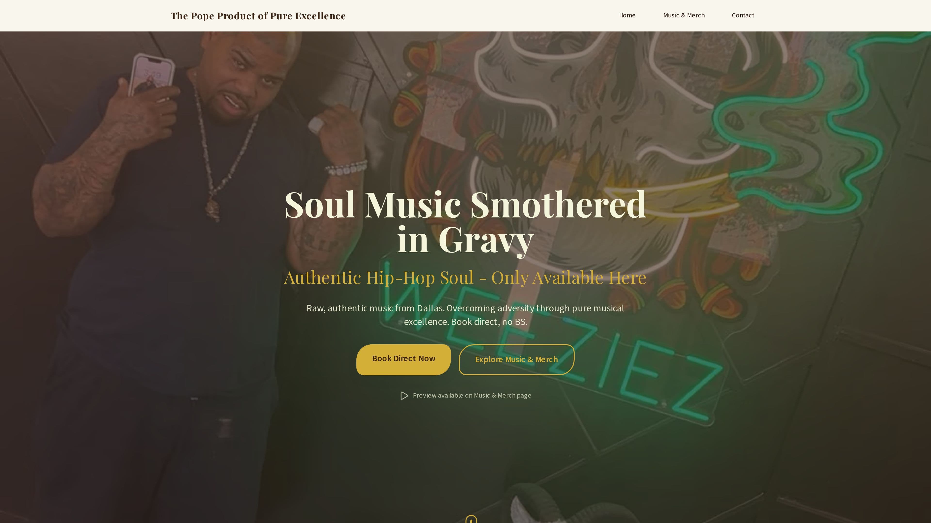 The pope product of pure excellence 