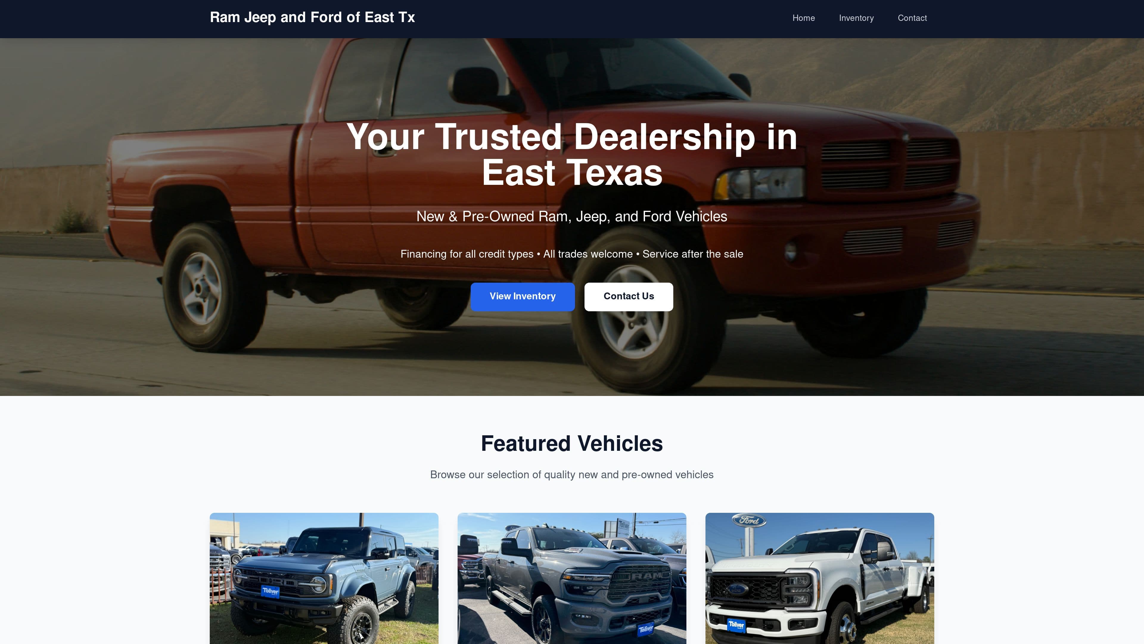 Ram Jeep and Ford of East Tx