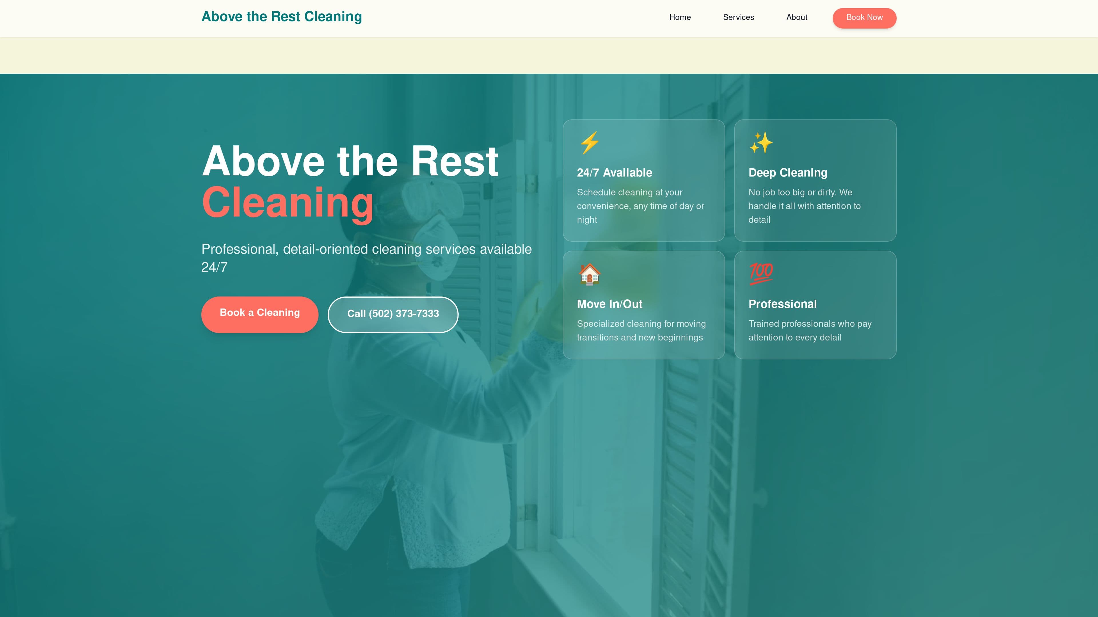 Above the rest cleaning