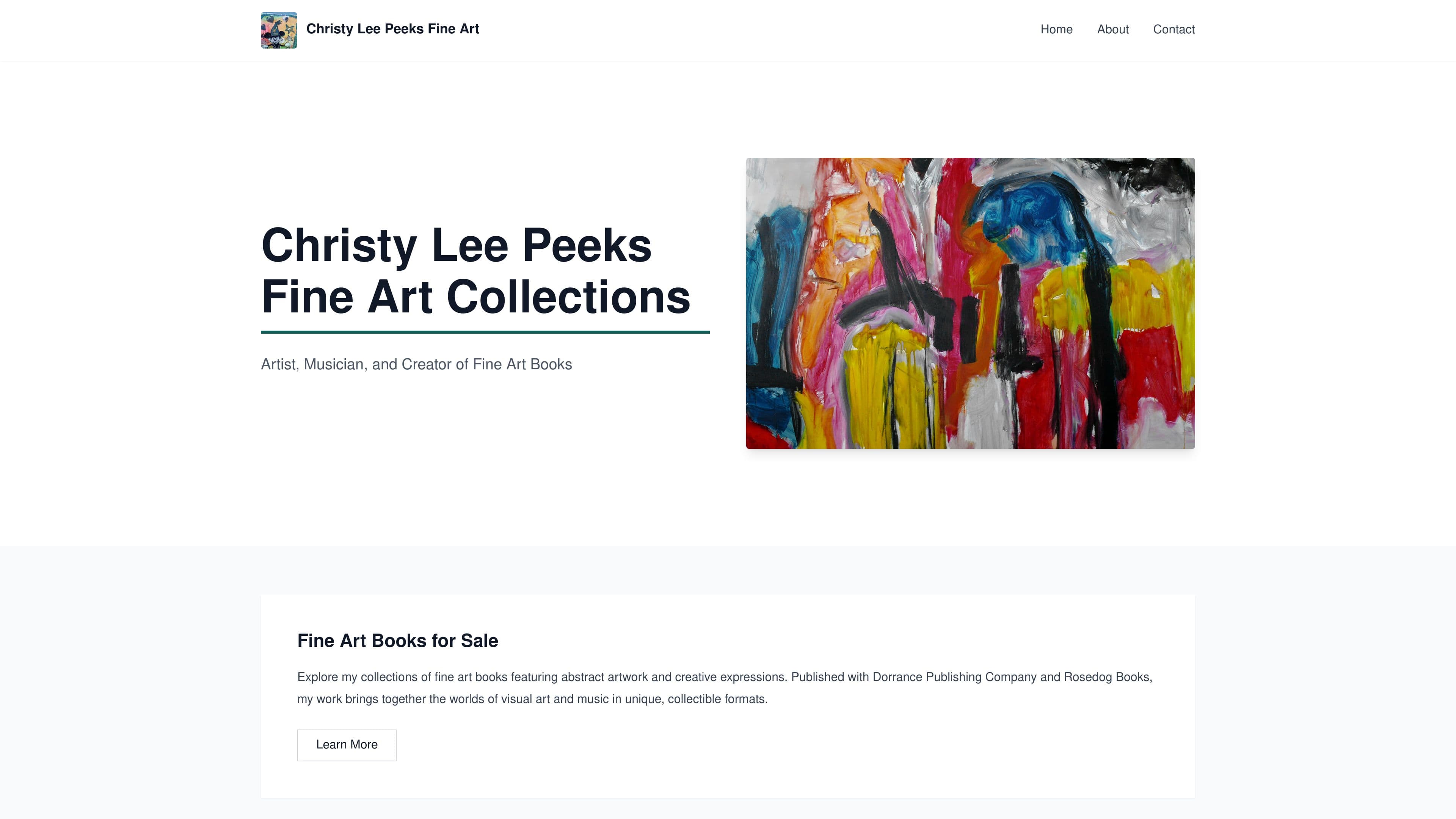 Christy Lee peeks fine Art