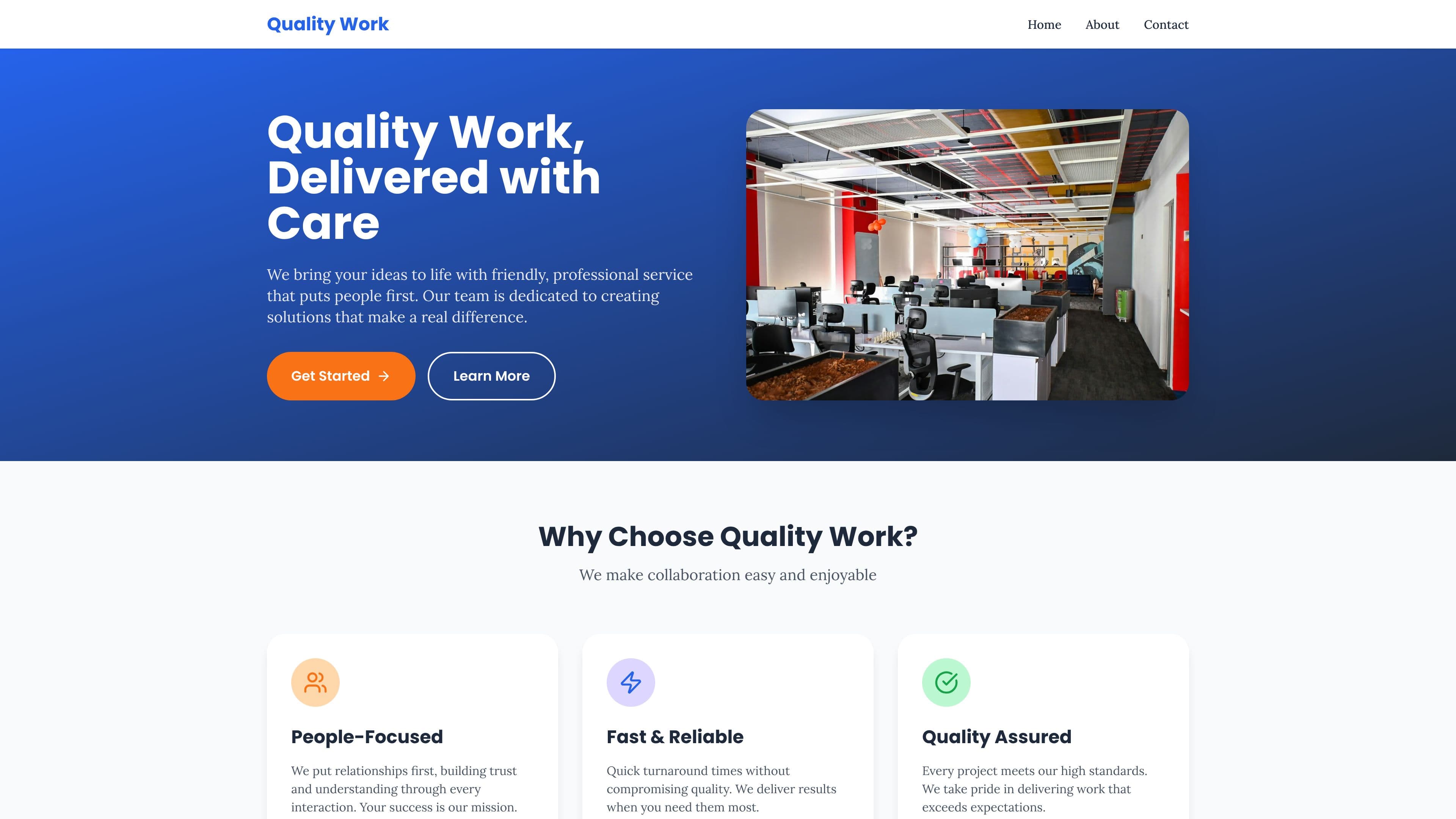 Quality work at affordable pricing 