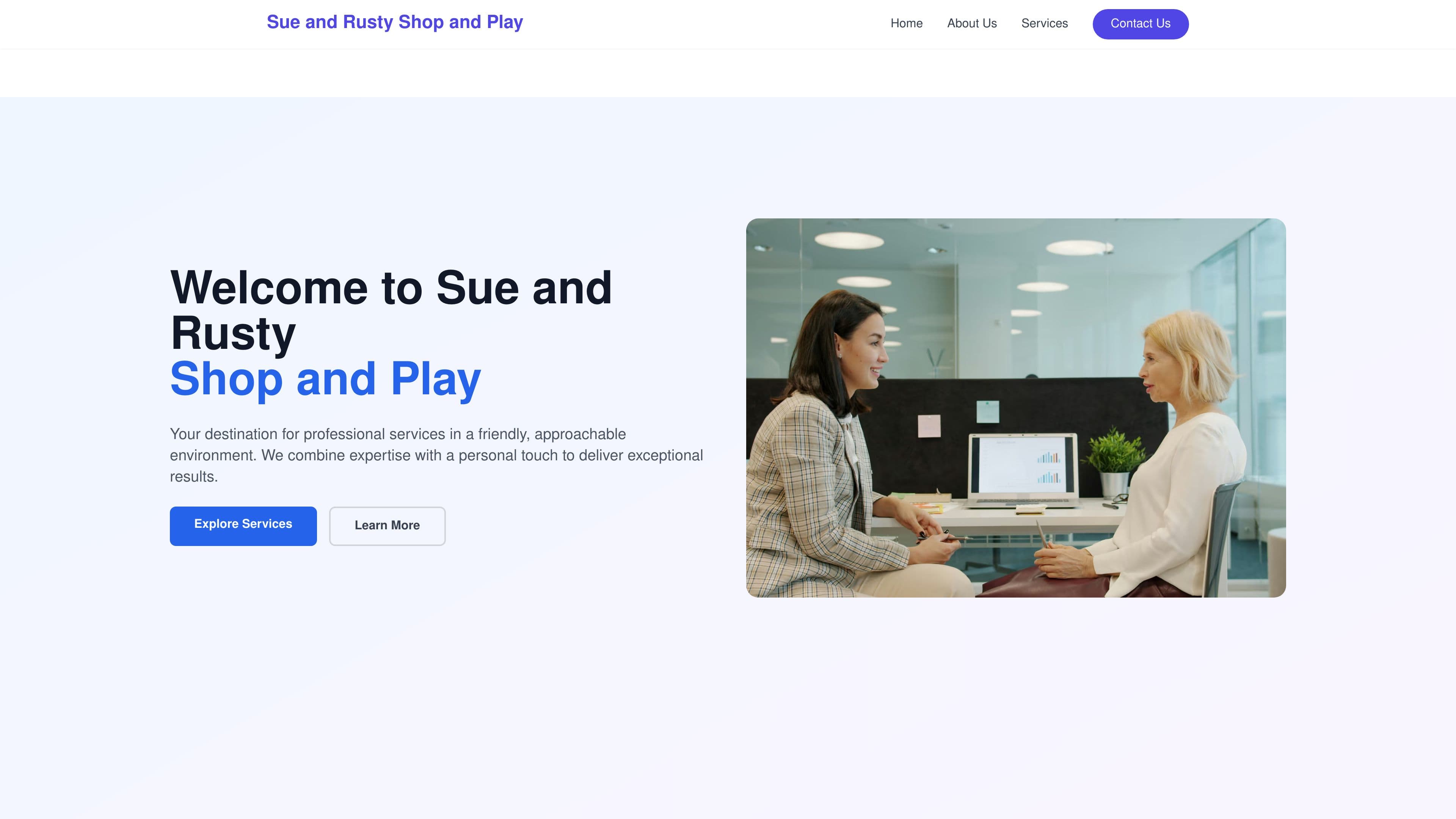 Sue and Rusty Shop and Play