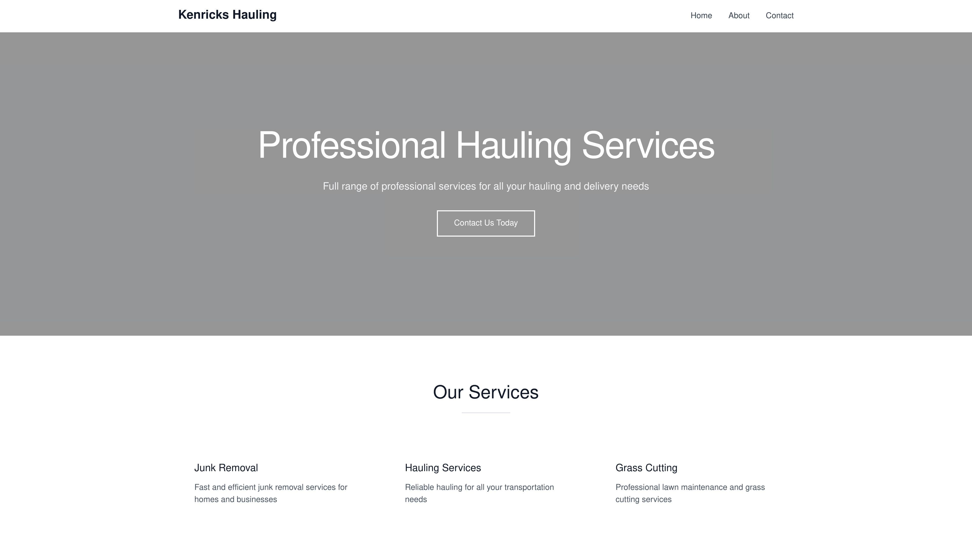 Kenricks hauling and deliveries LLC,etc