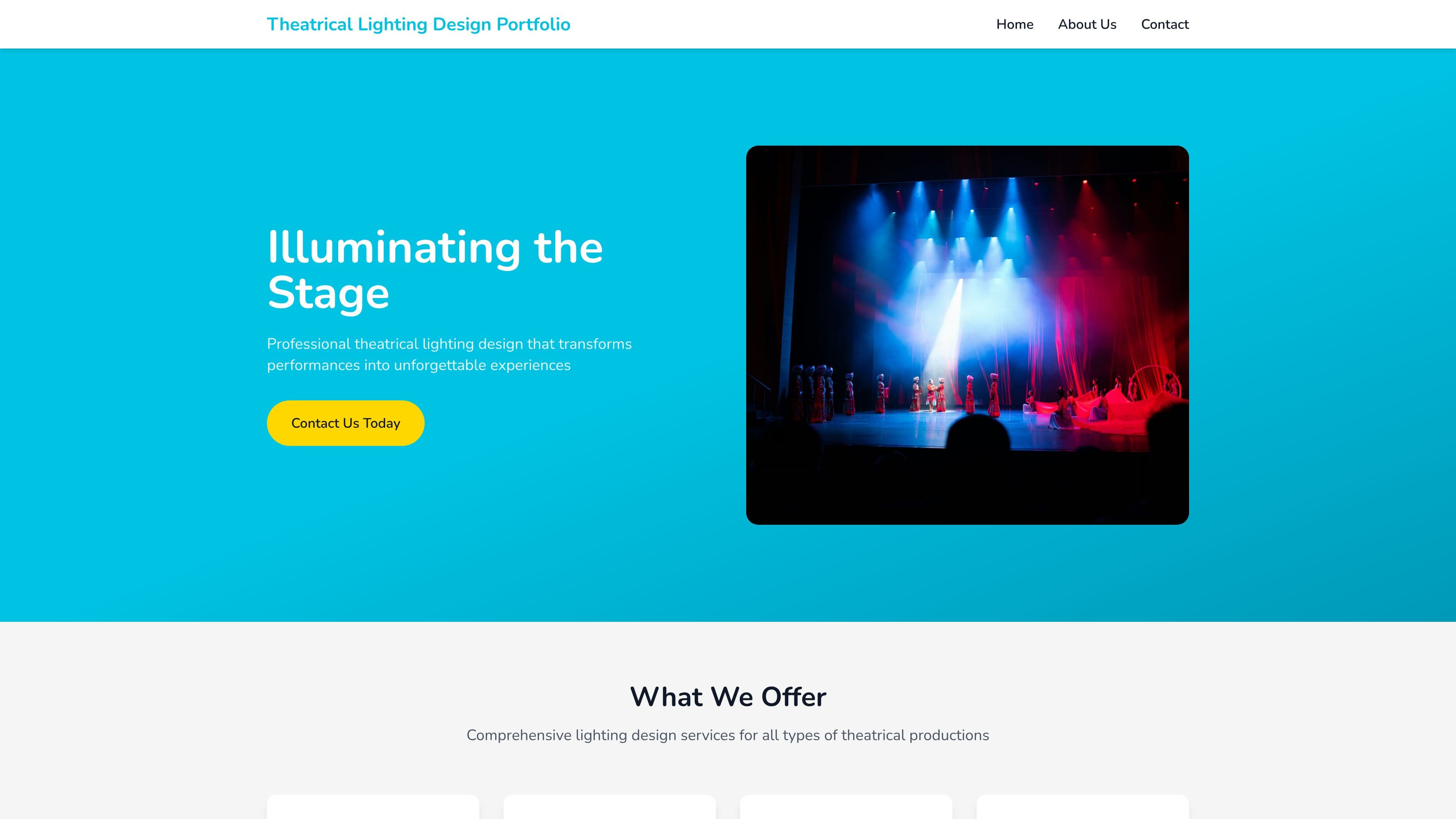 Theatrical Lighting Design Portfolio