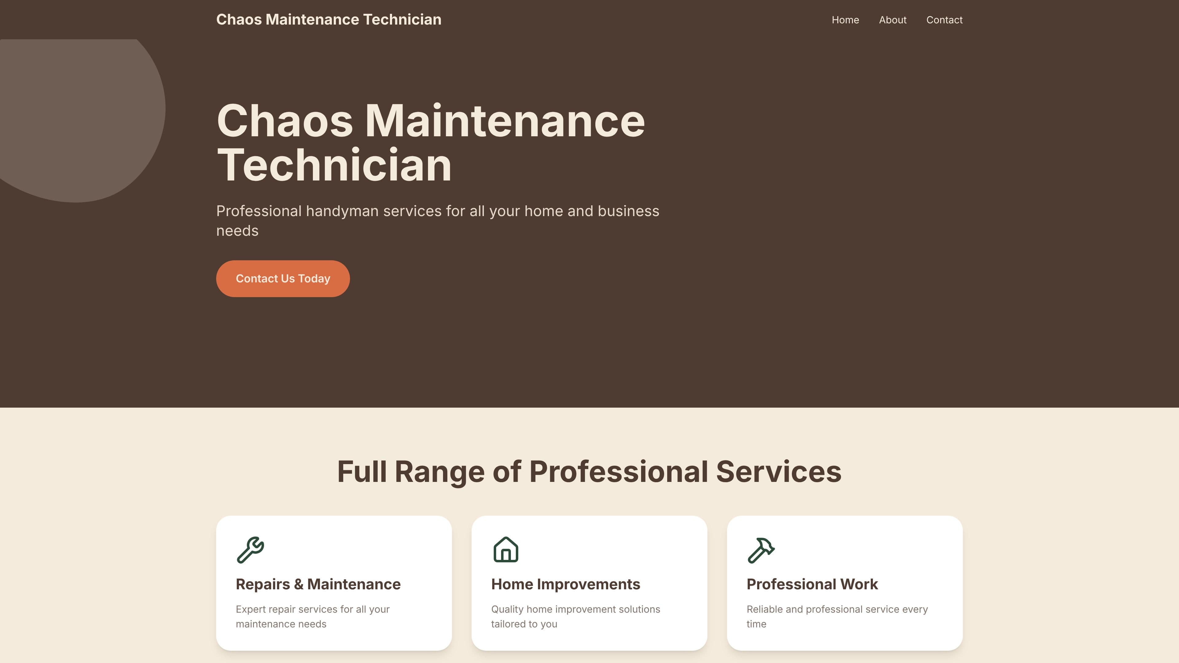 Chaos Maintenance
