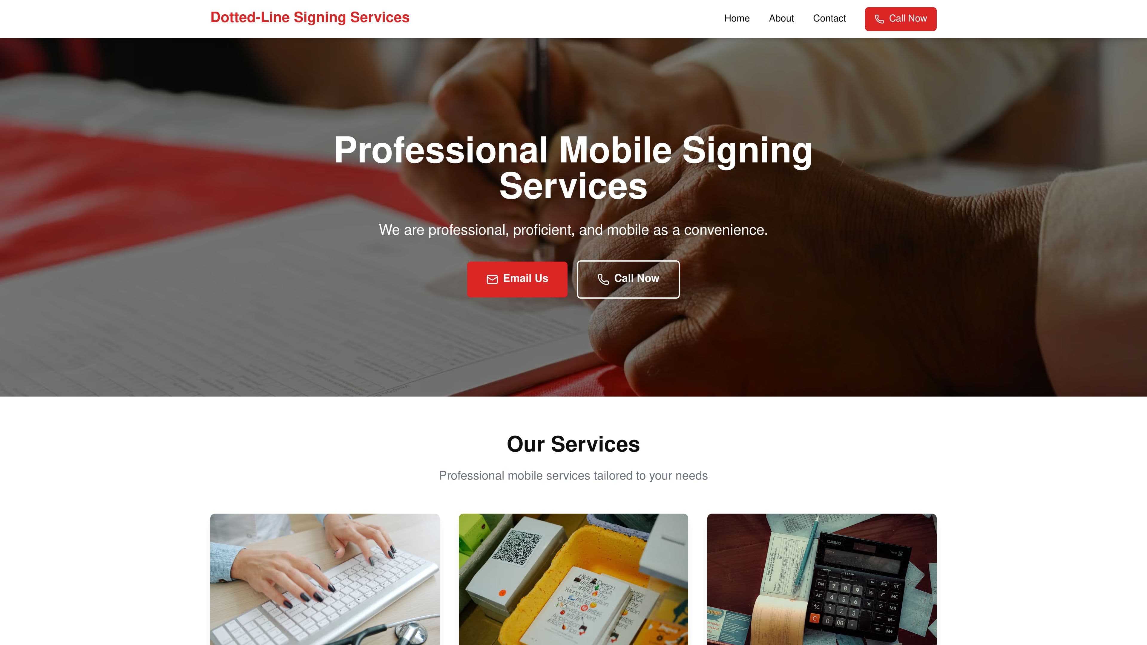Dotted-Line Signing Services