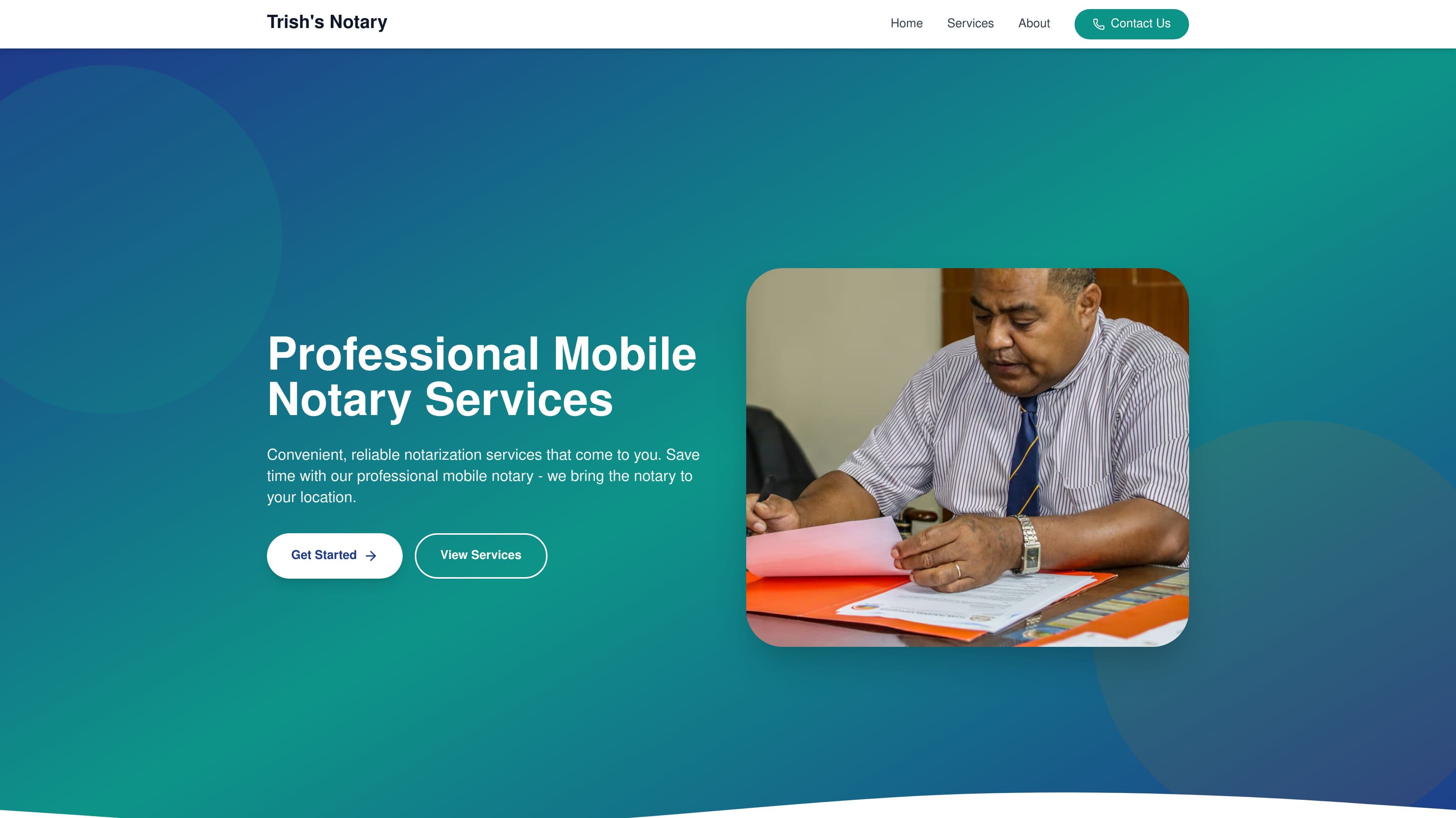 Trish’s Notary mobile go