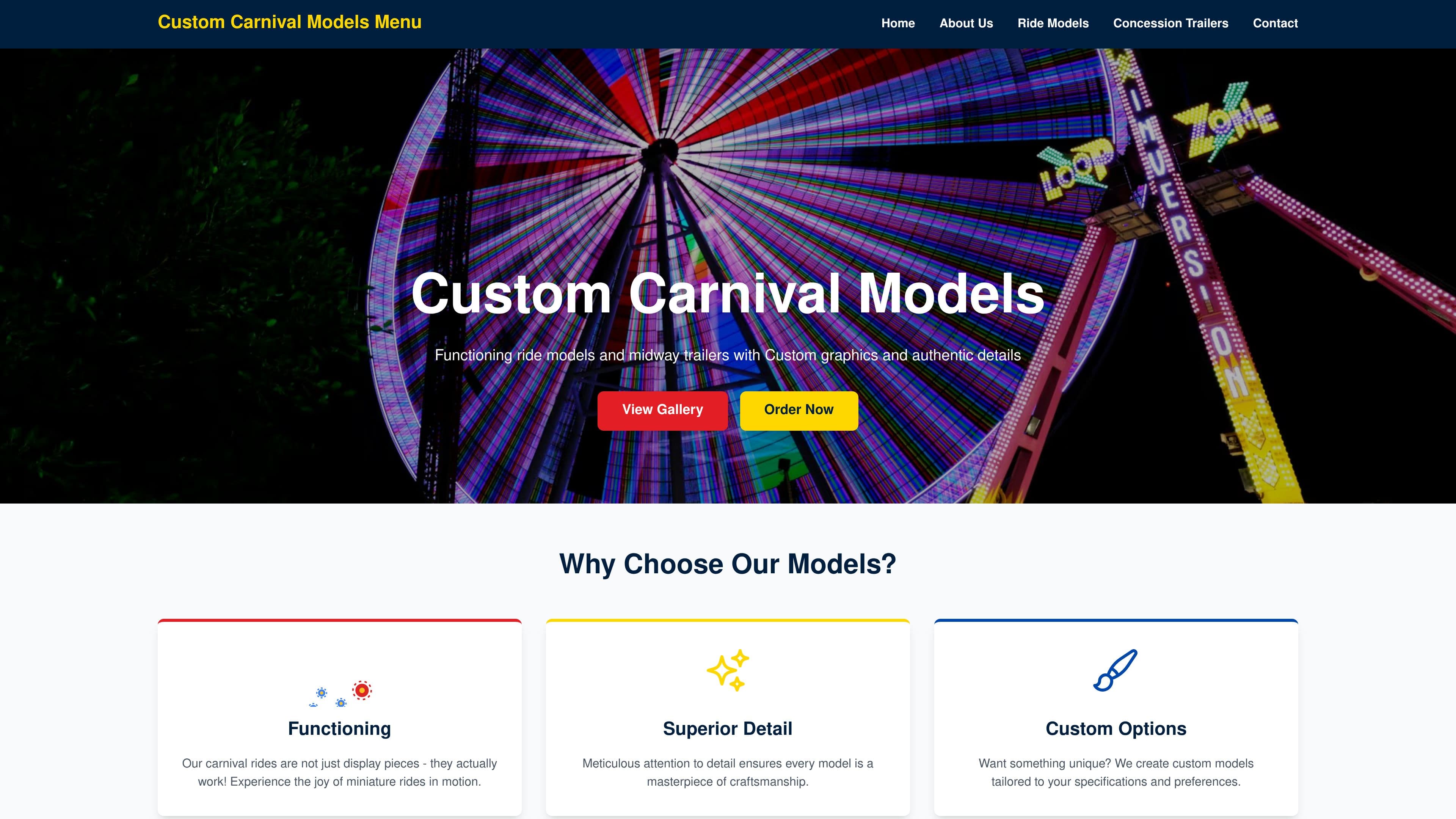Custom Carnival Models