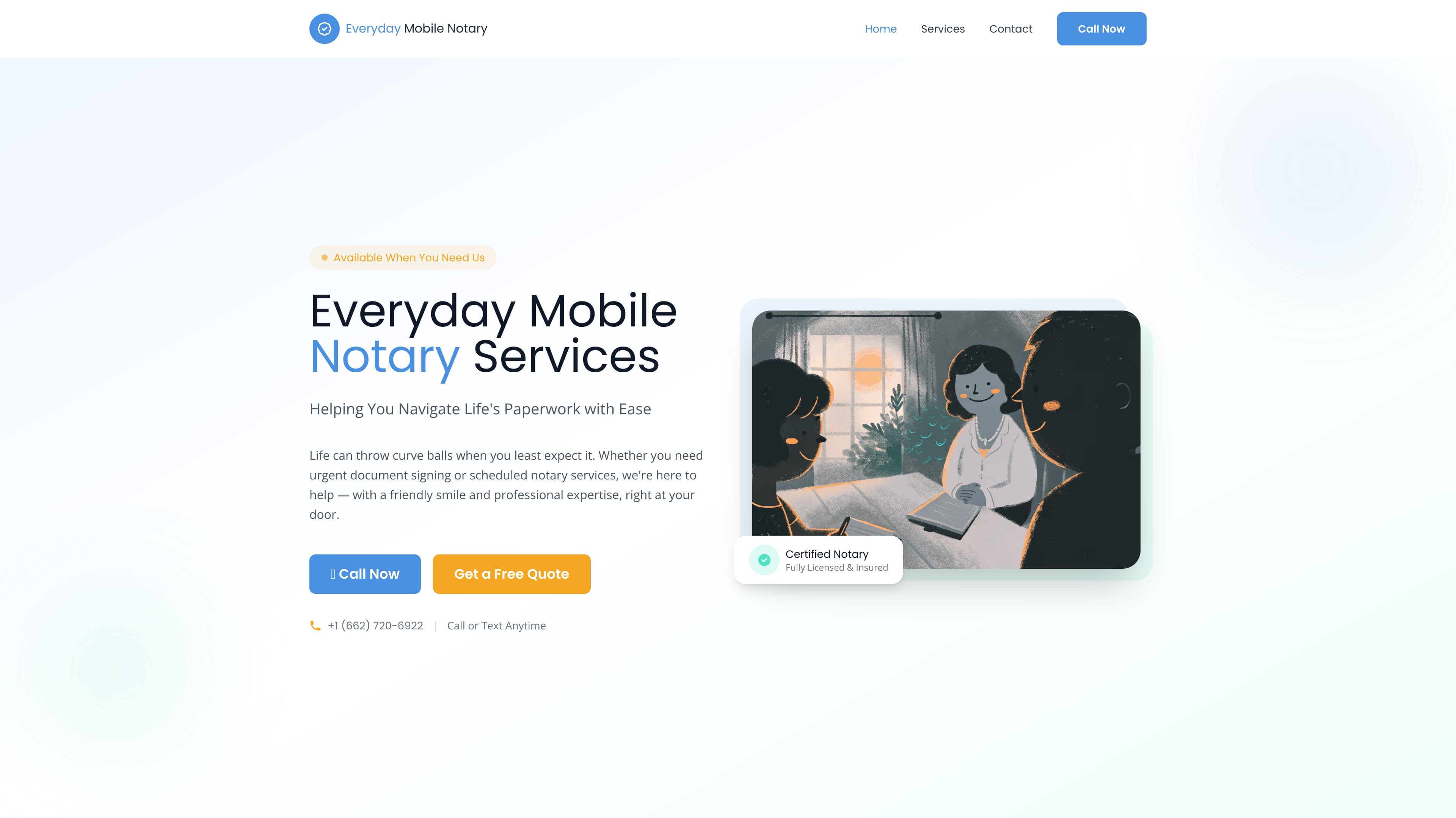 Everyday Mobile Notary Services