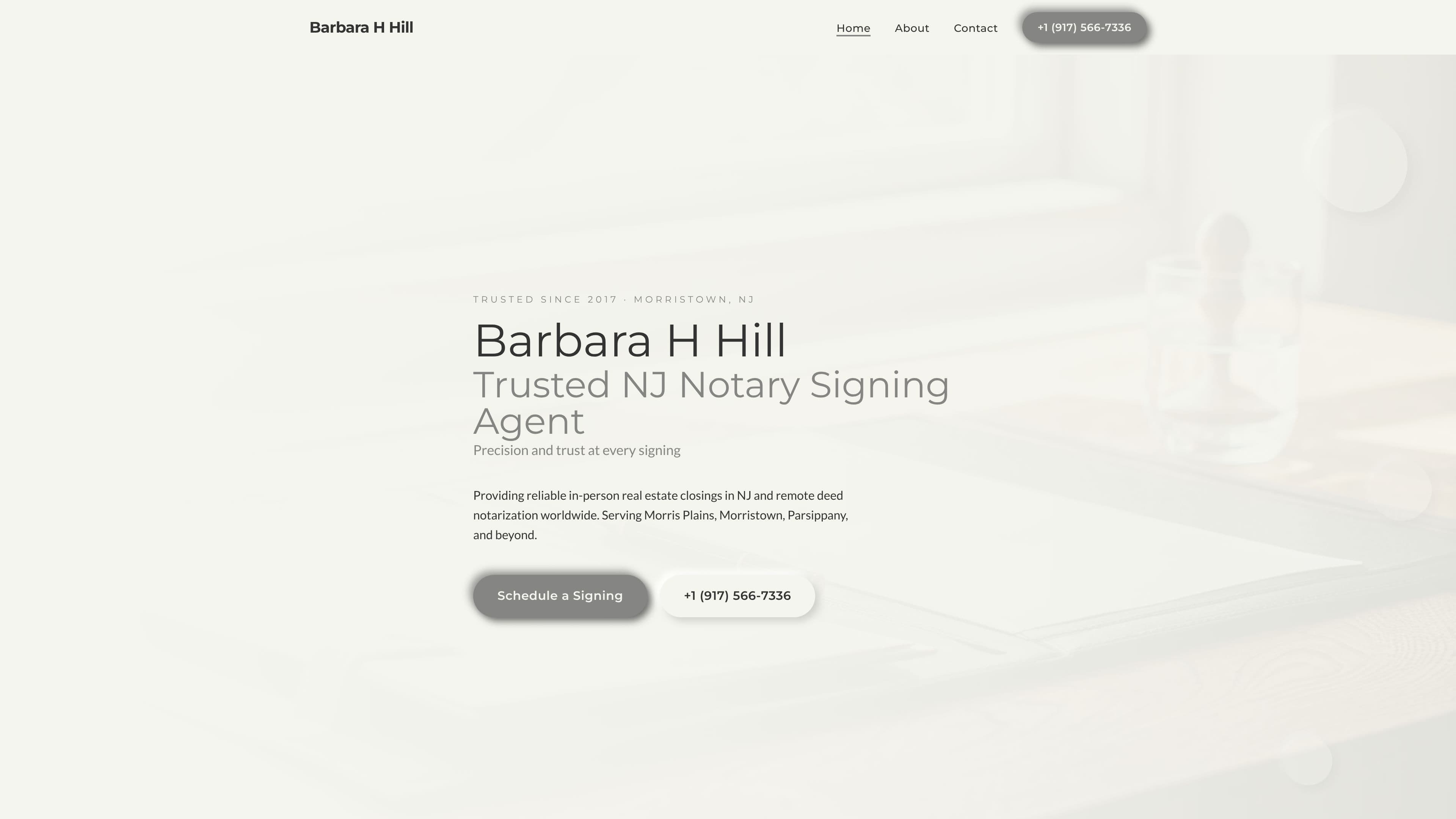 Barbara H Hill - Trusted NJ Mobile & Online Notary Signing Agent