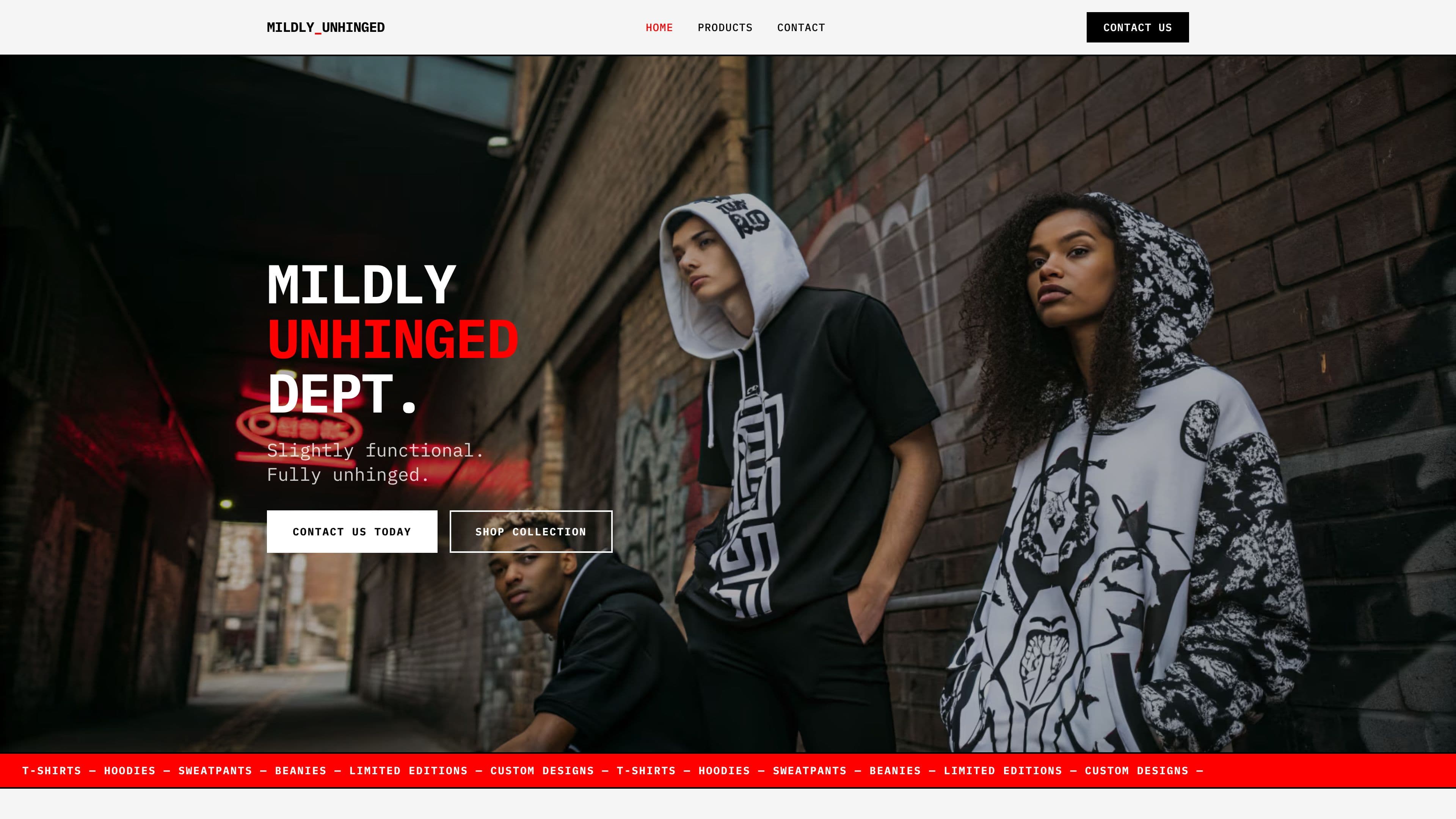 Mildly Unhinged Dept