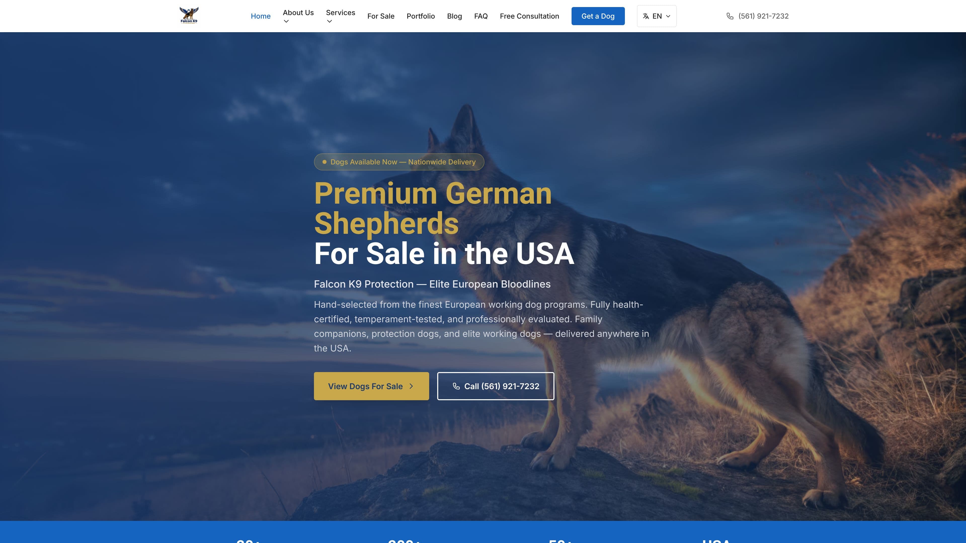 Premium German Shepherds For Sale in the USA