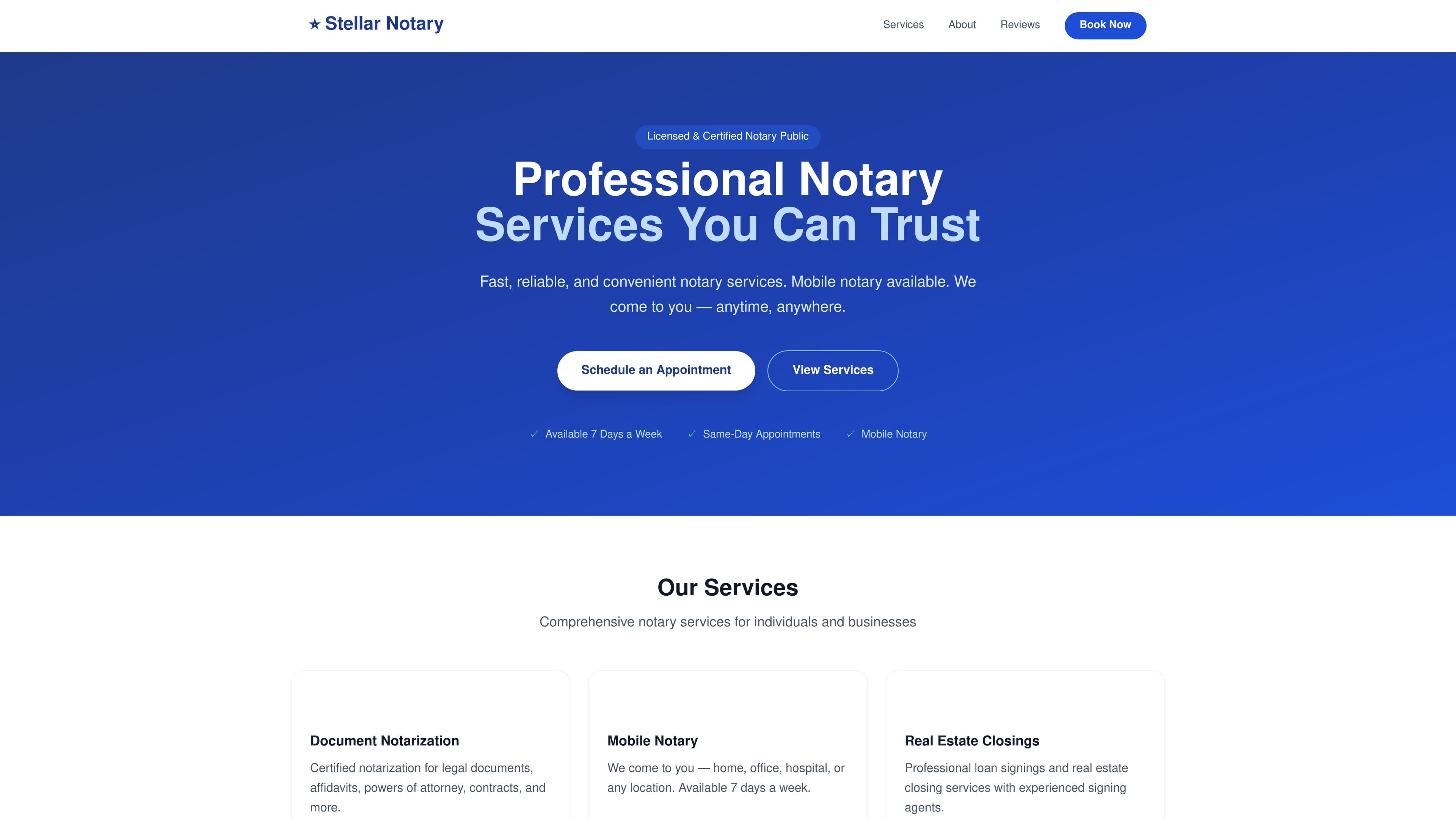 Stellar Notary Services