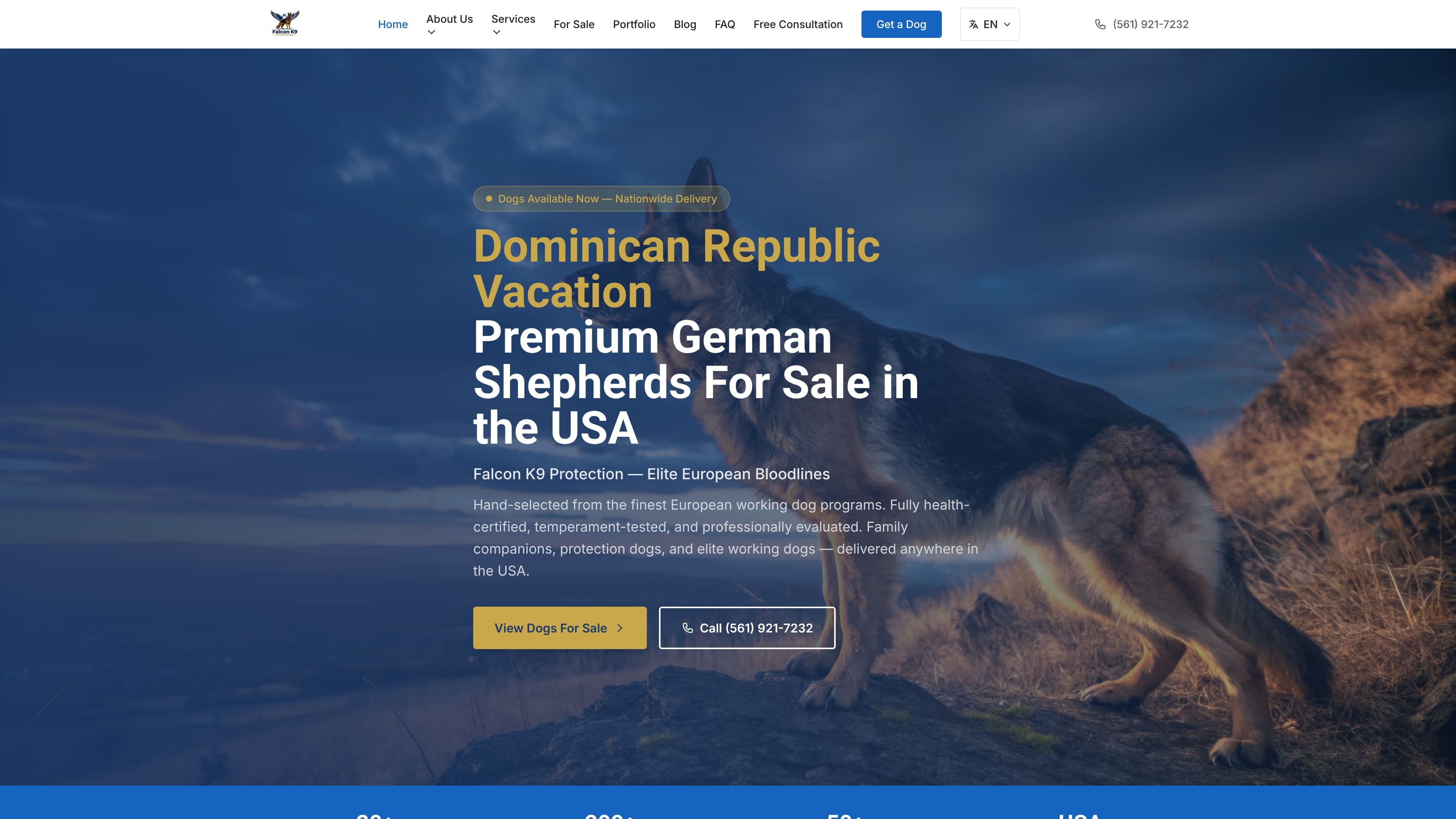 Premium German Shepherds For Sale in the USA