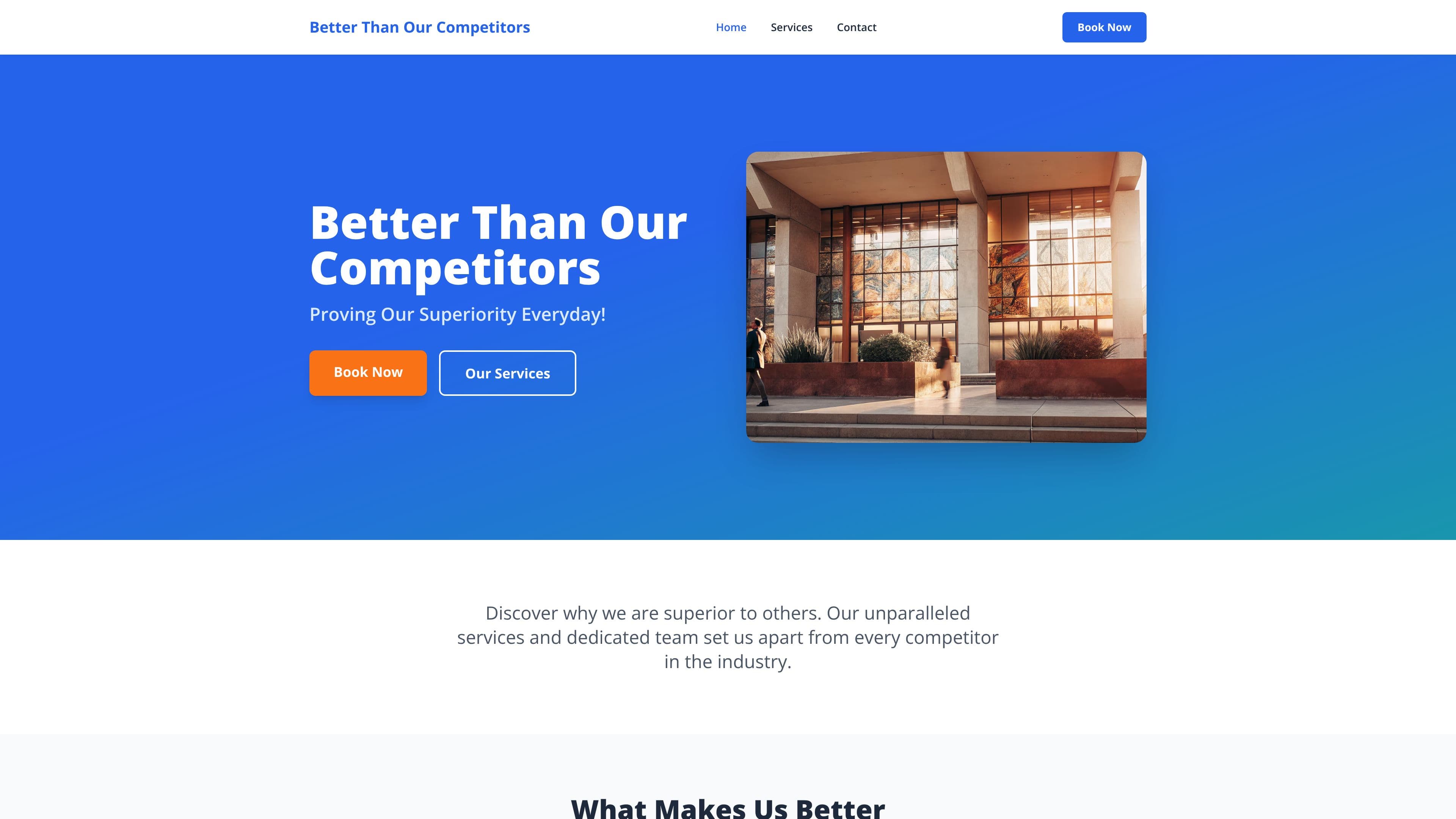 Better Than Our Competitors