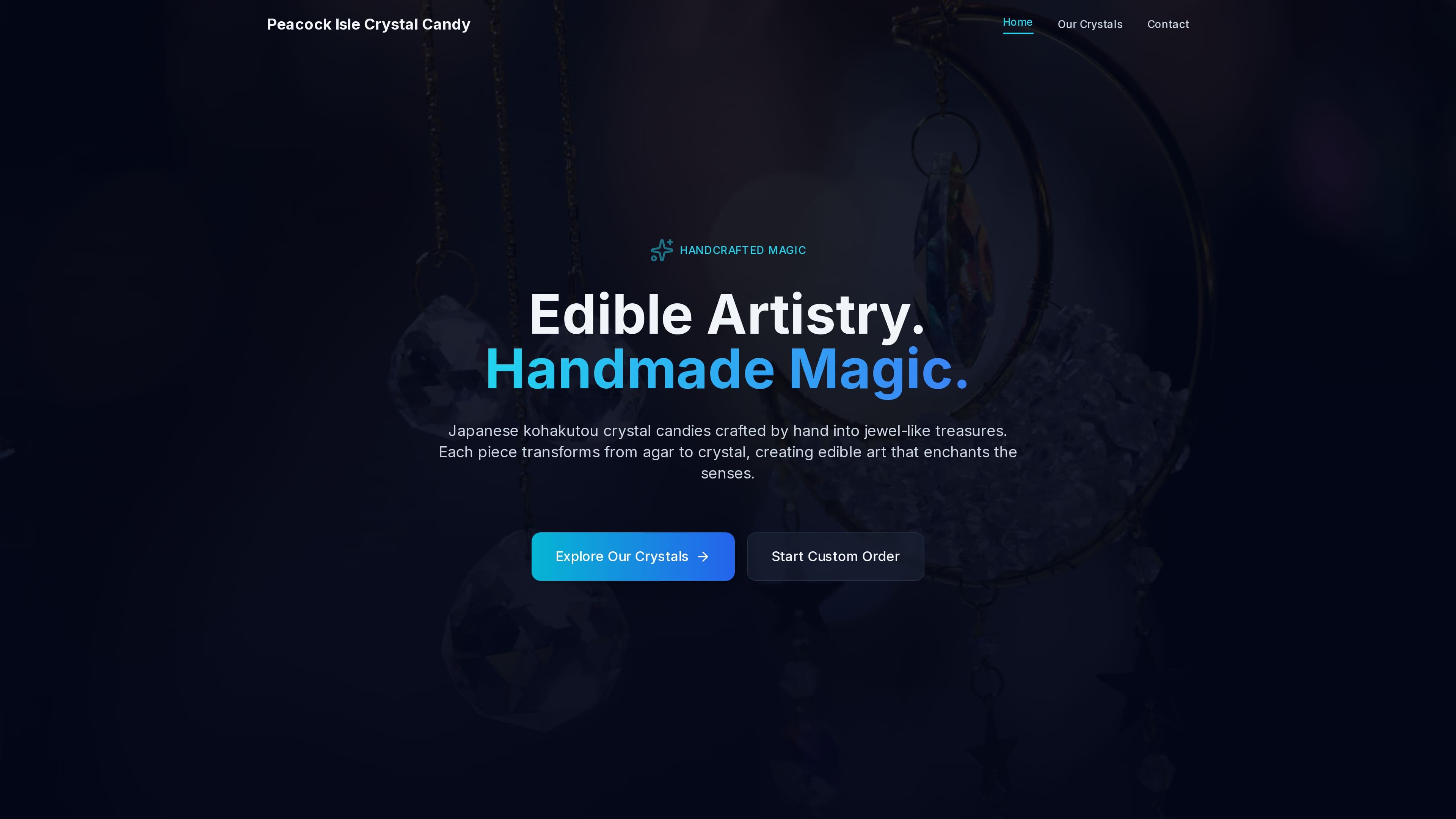 Peacock Isle Crystal Candy