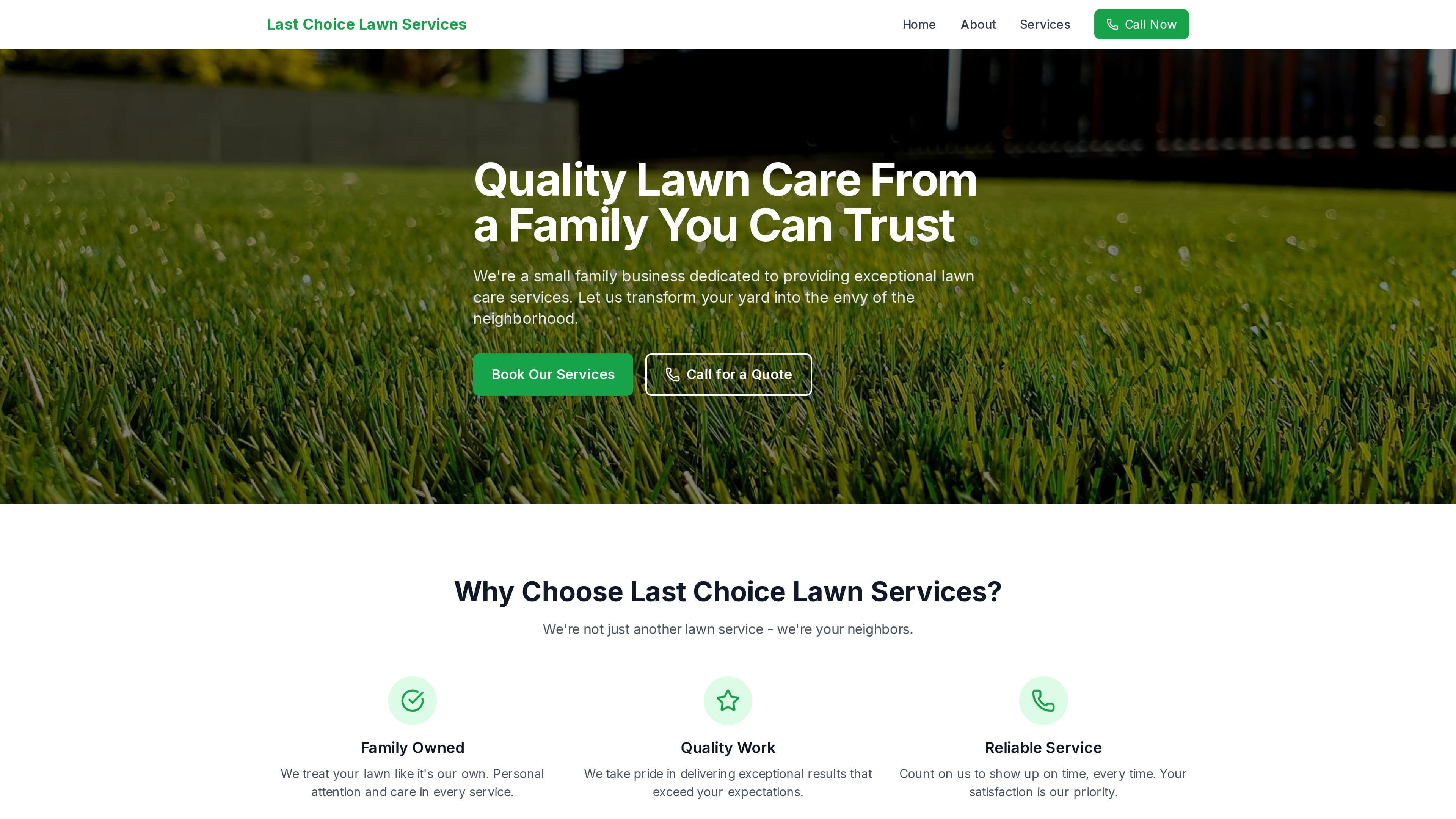 Last Choice Lawn Services
