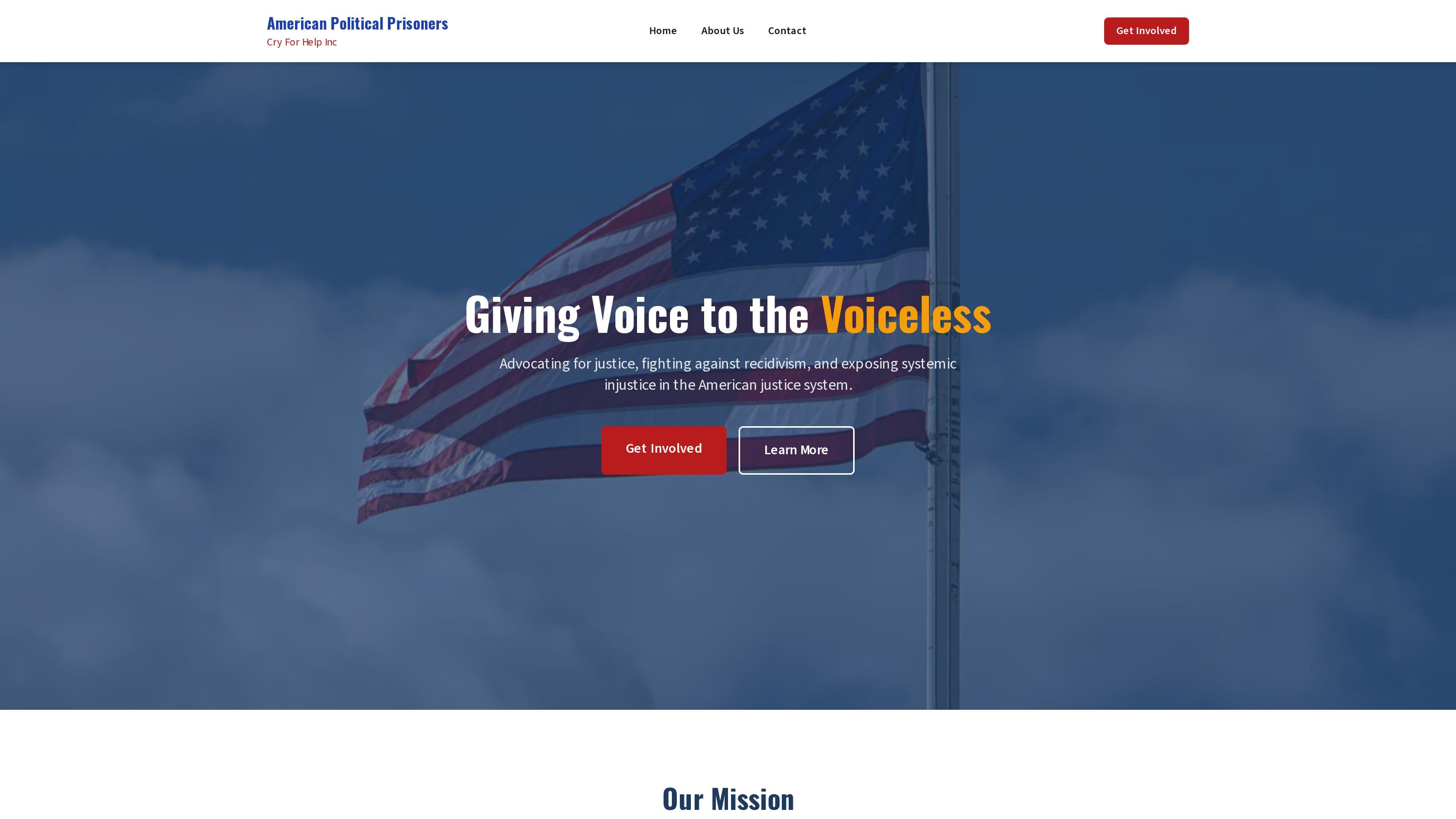 American Political Prisoners Cry For Help Inc