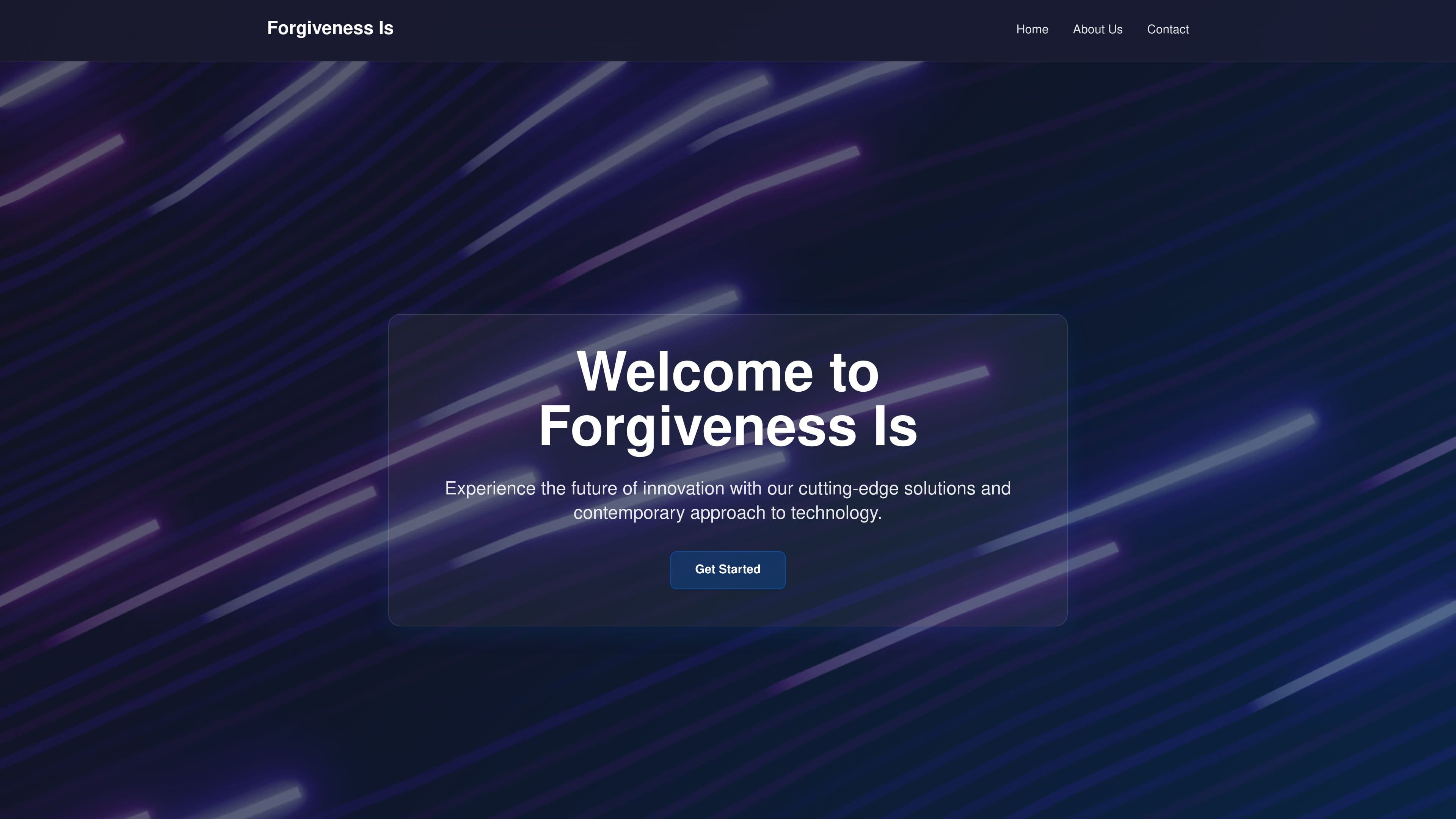 Forgiveness is Necessary ~