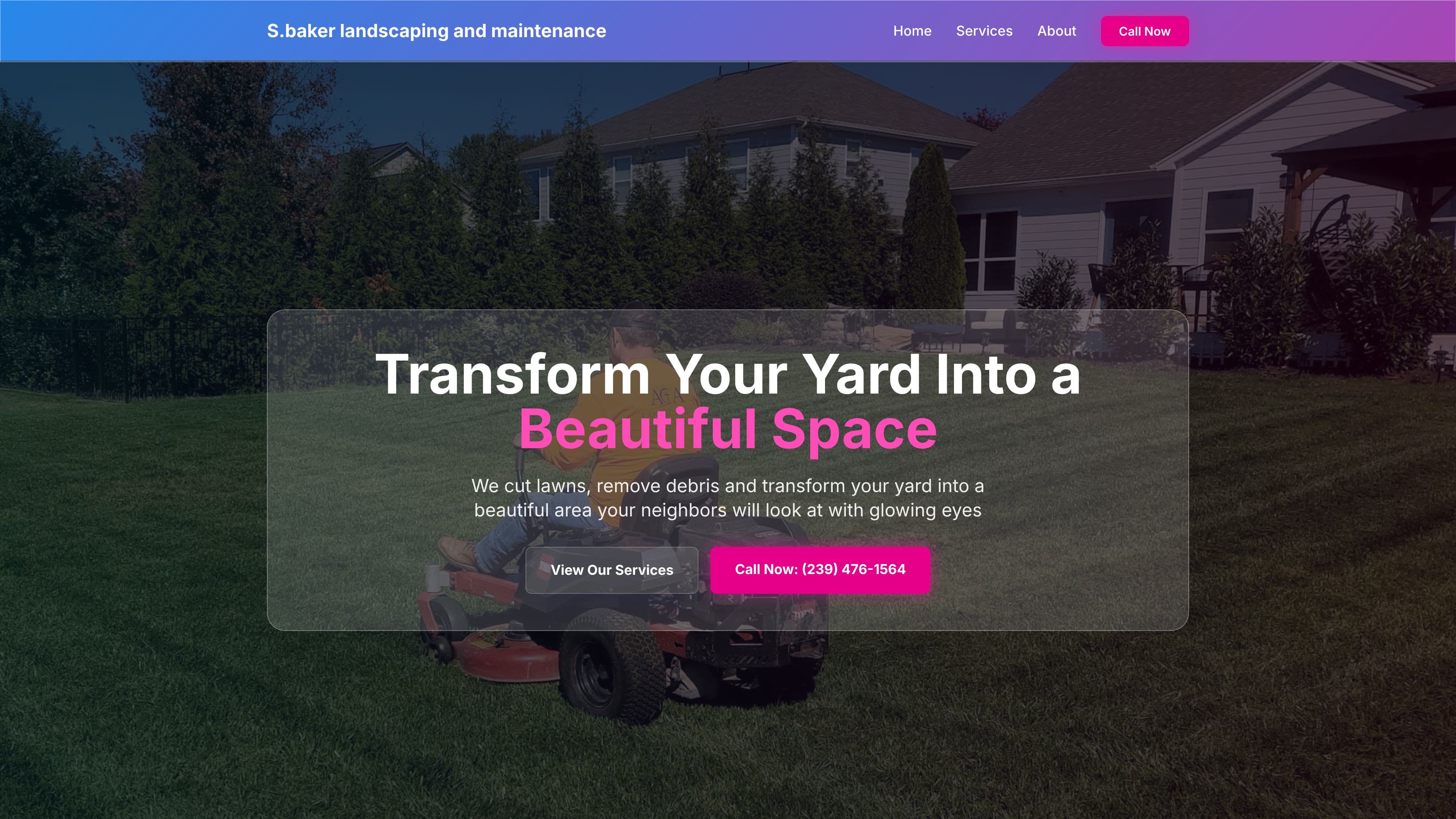 S.baker landscaping and maintenance