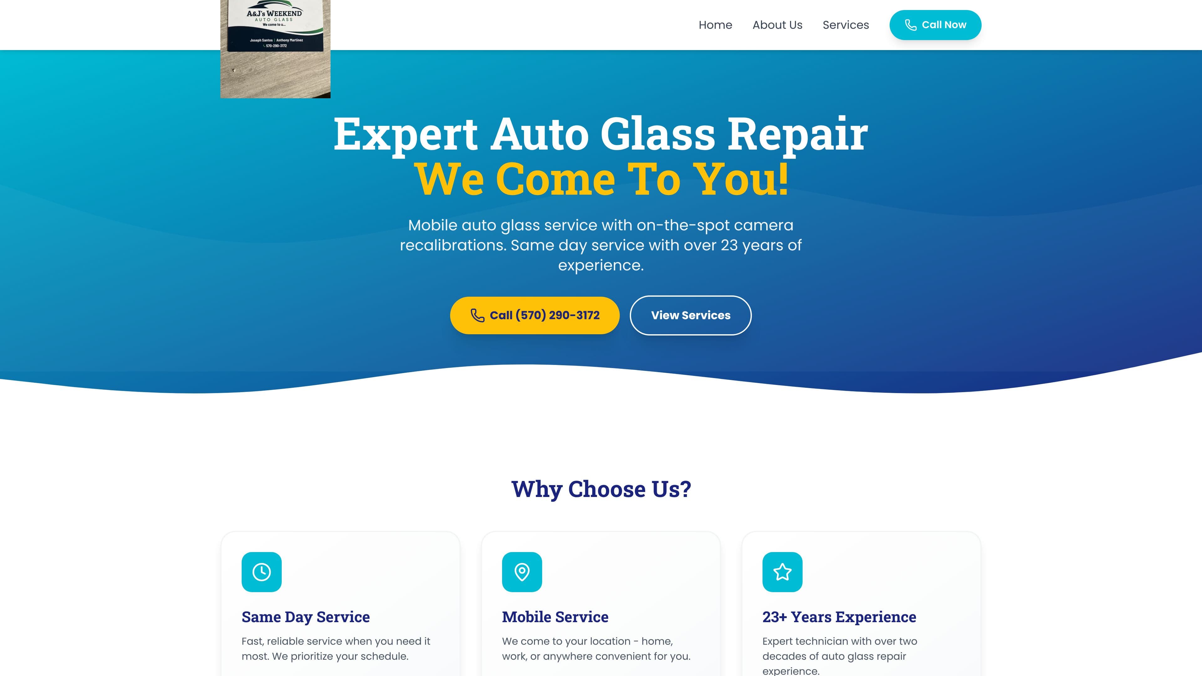 A&J’s weekend auto glass
