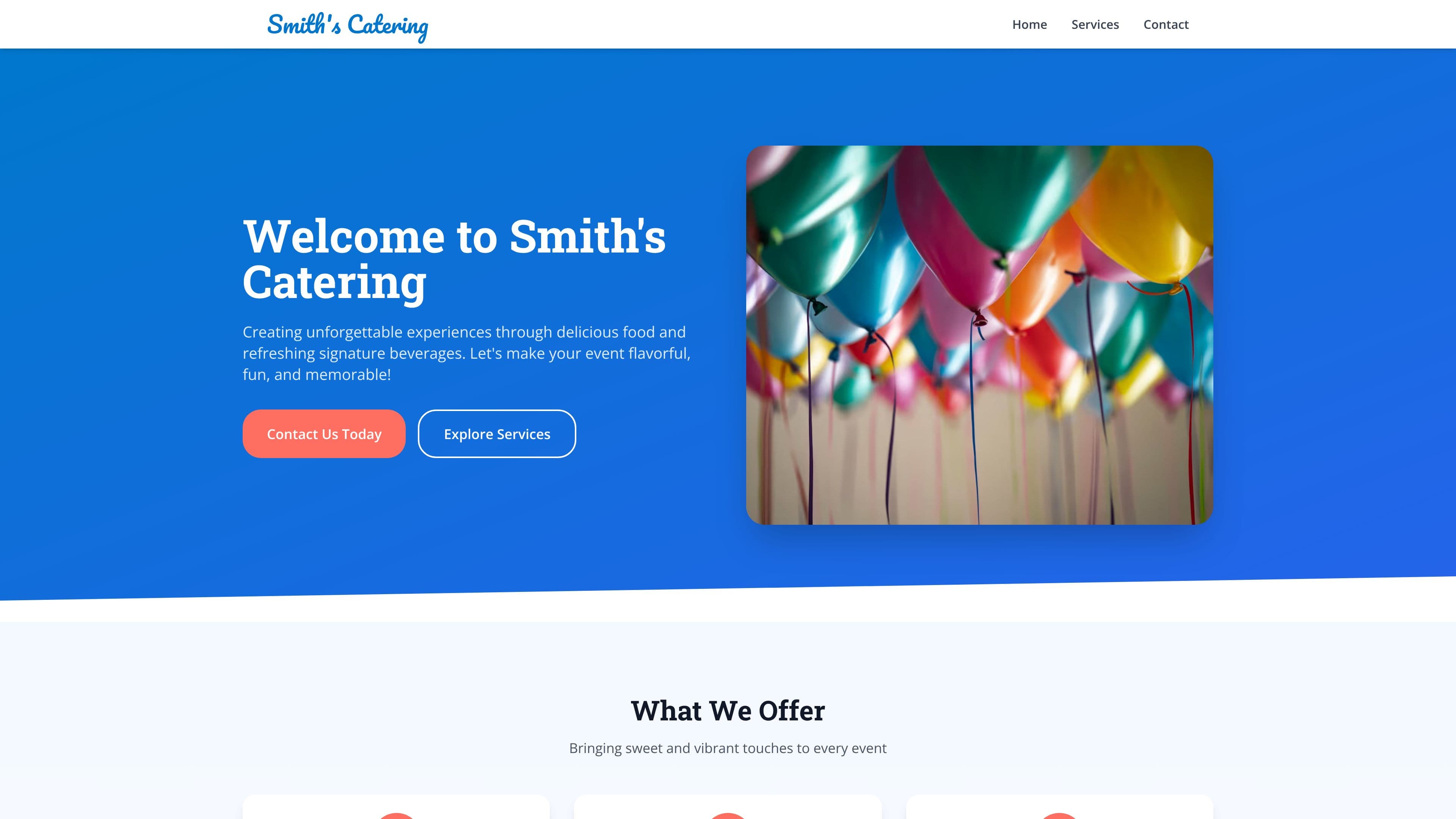 Smith's Catering Services and events