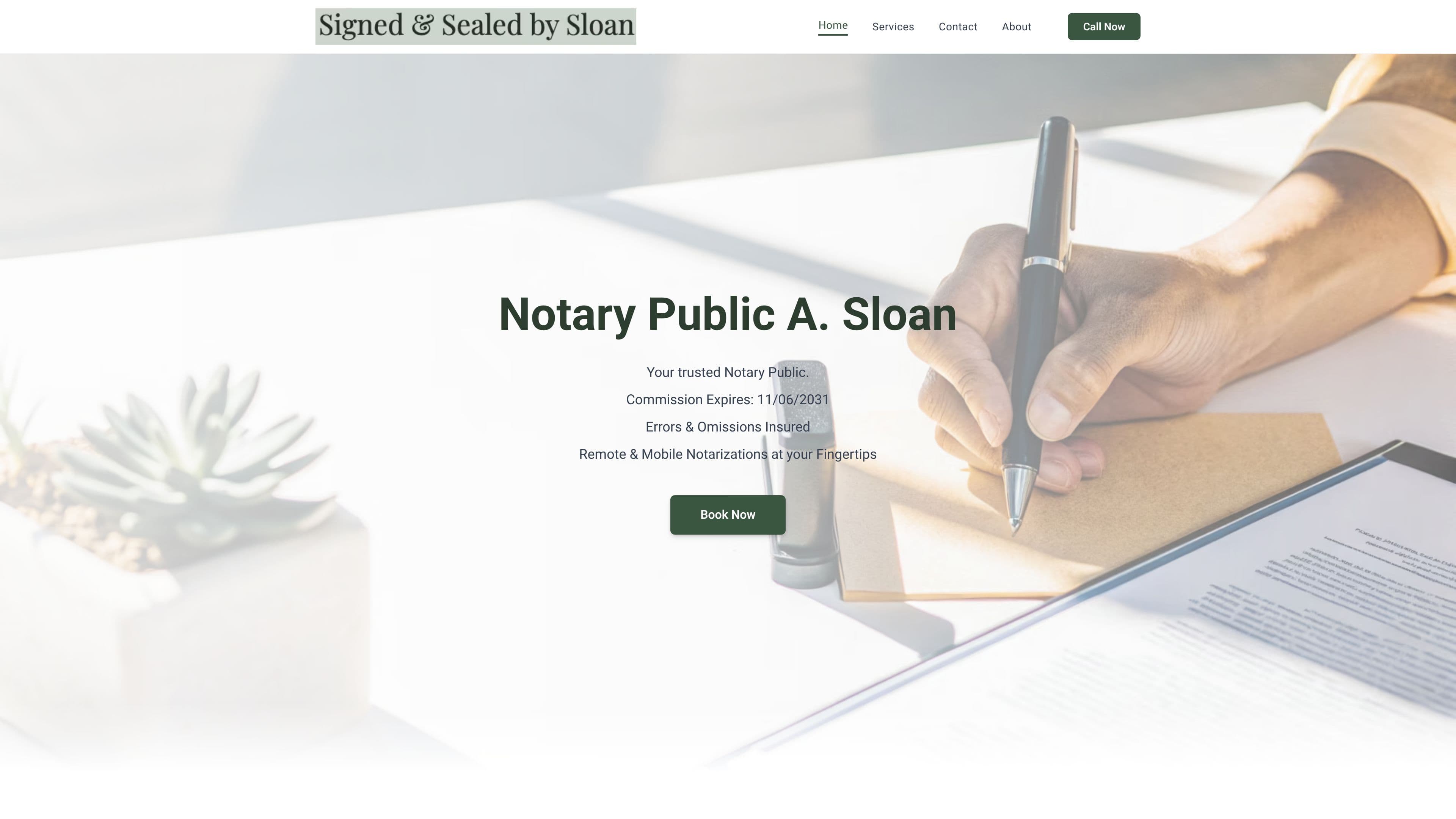 Notary Public Sloan