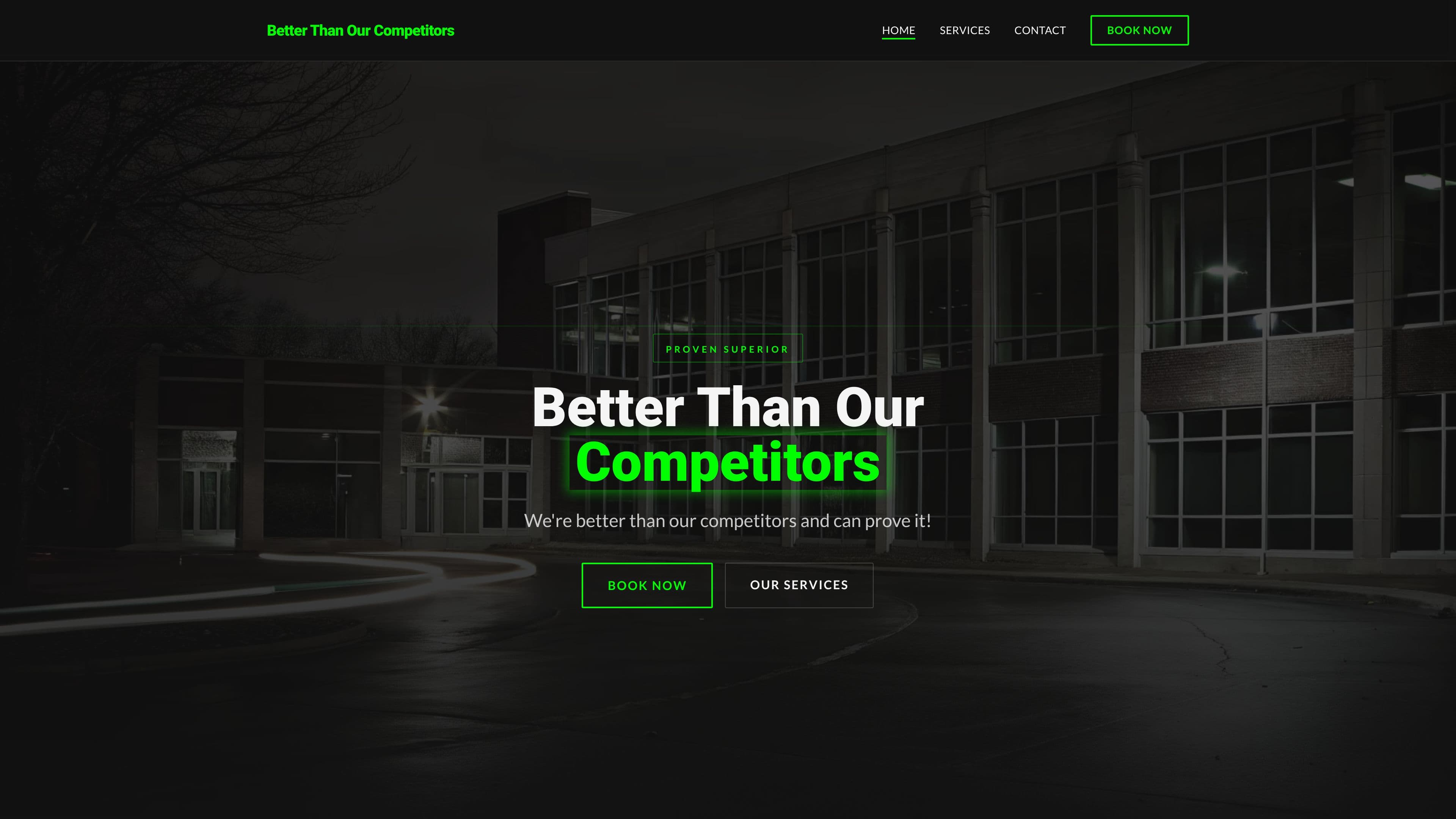 Better Than Our Competitors