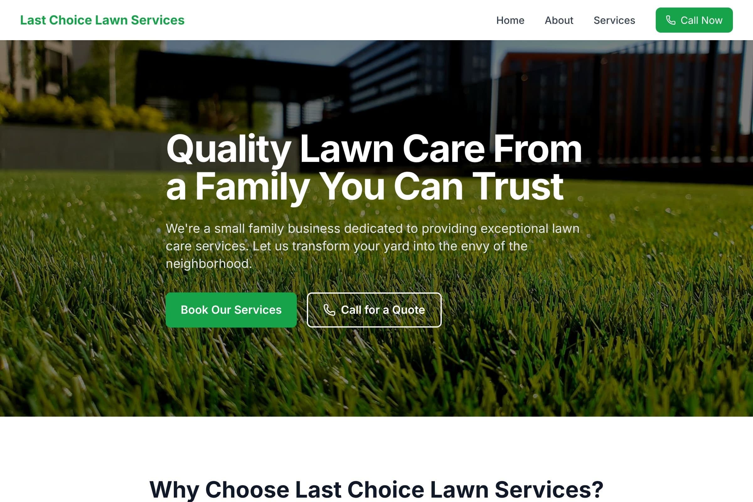 Last Choice Lawn Services