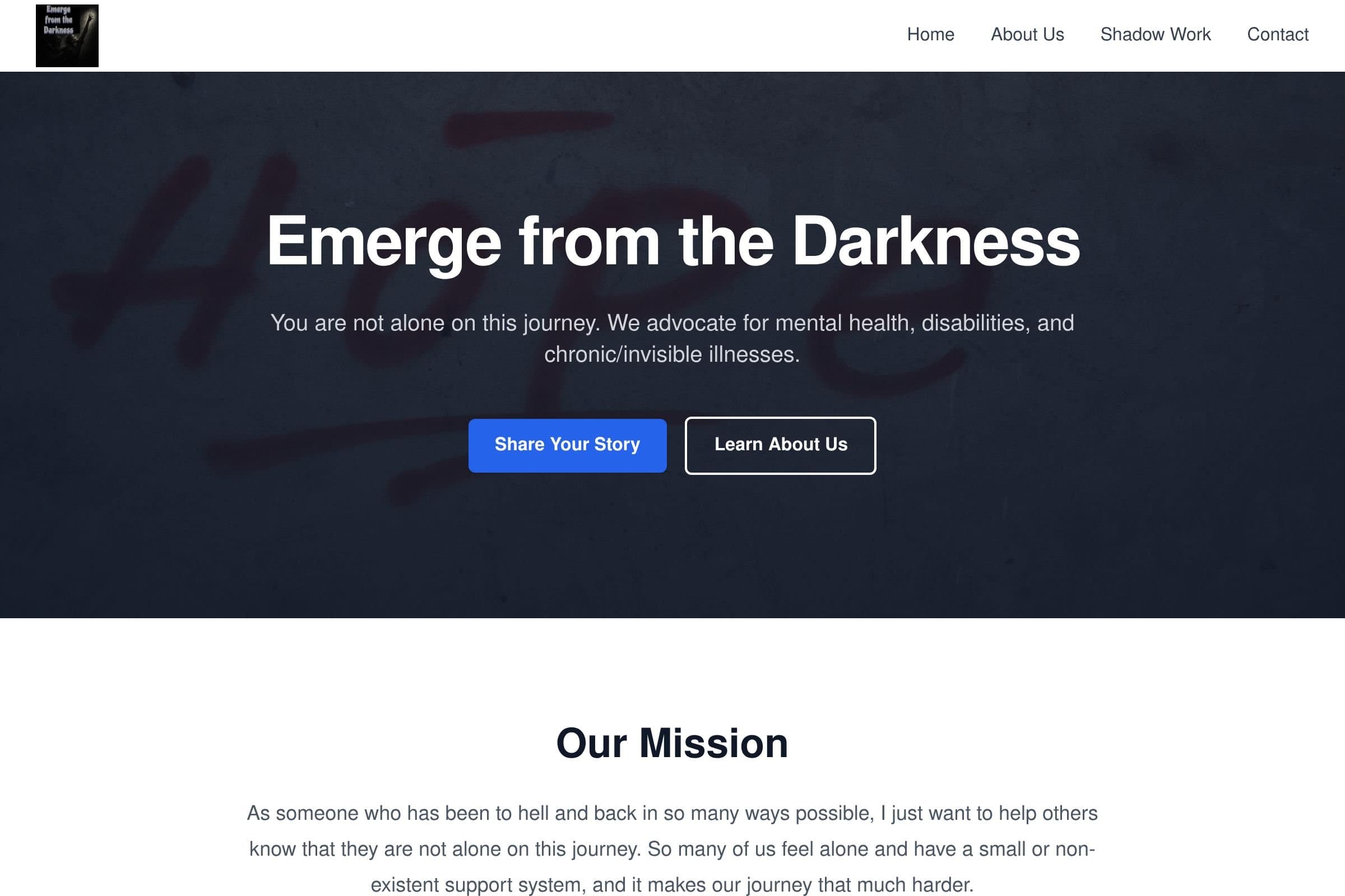 Emerge from the Darkness