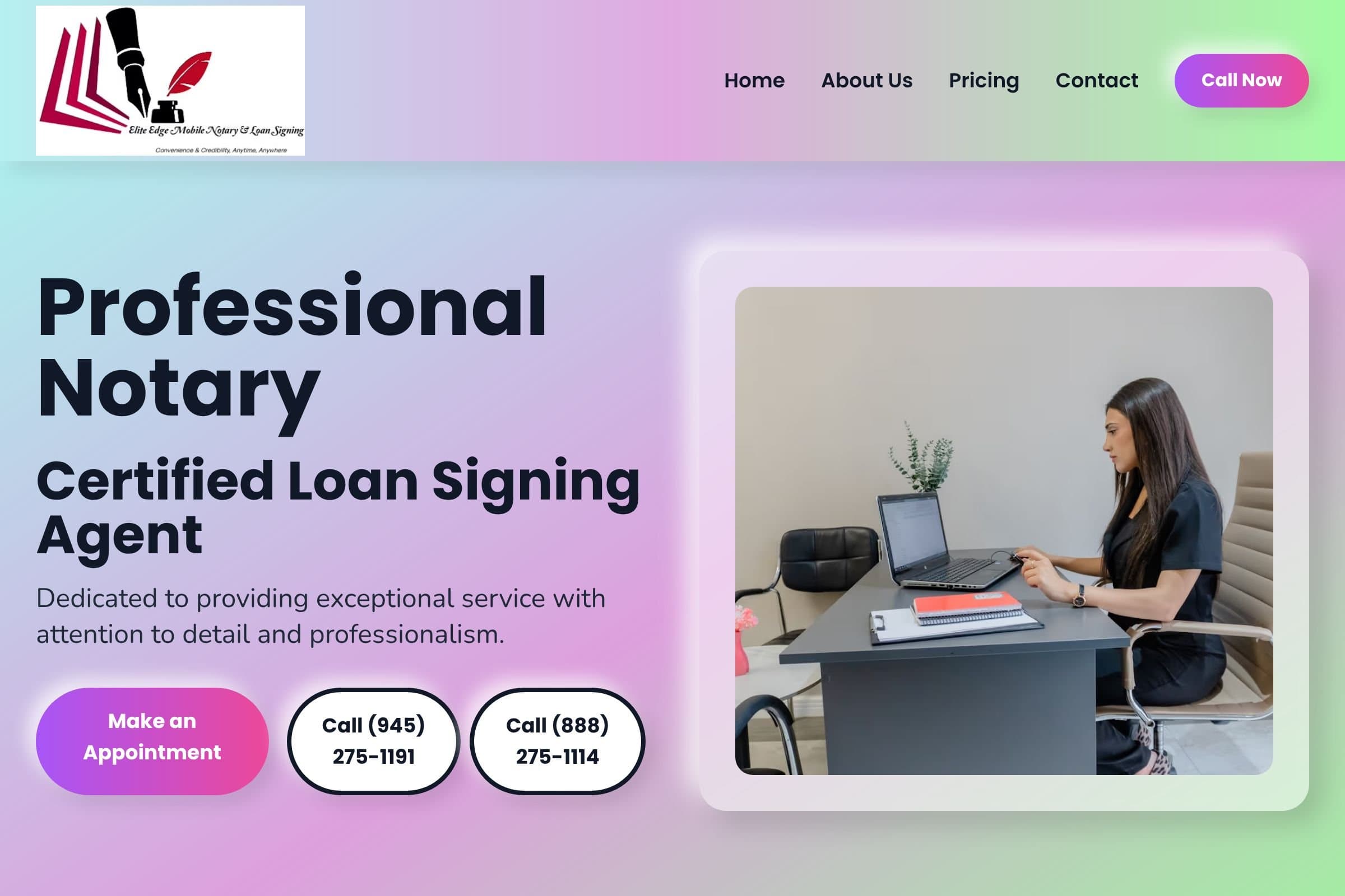 Elite edge mobile notary and loan signing
