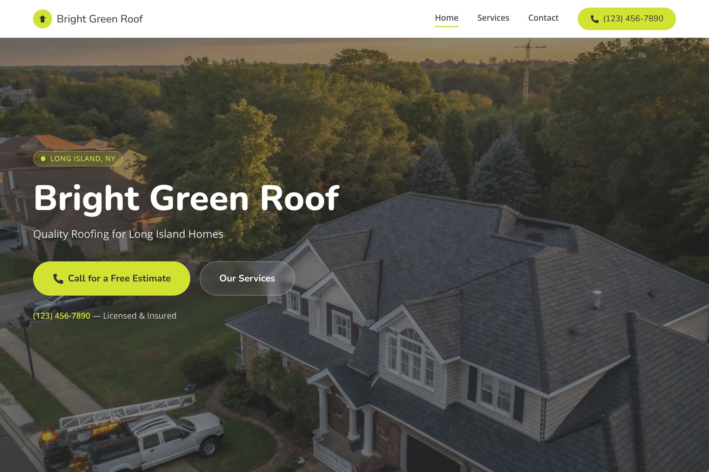 Bright Green Roof