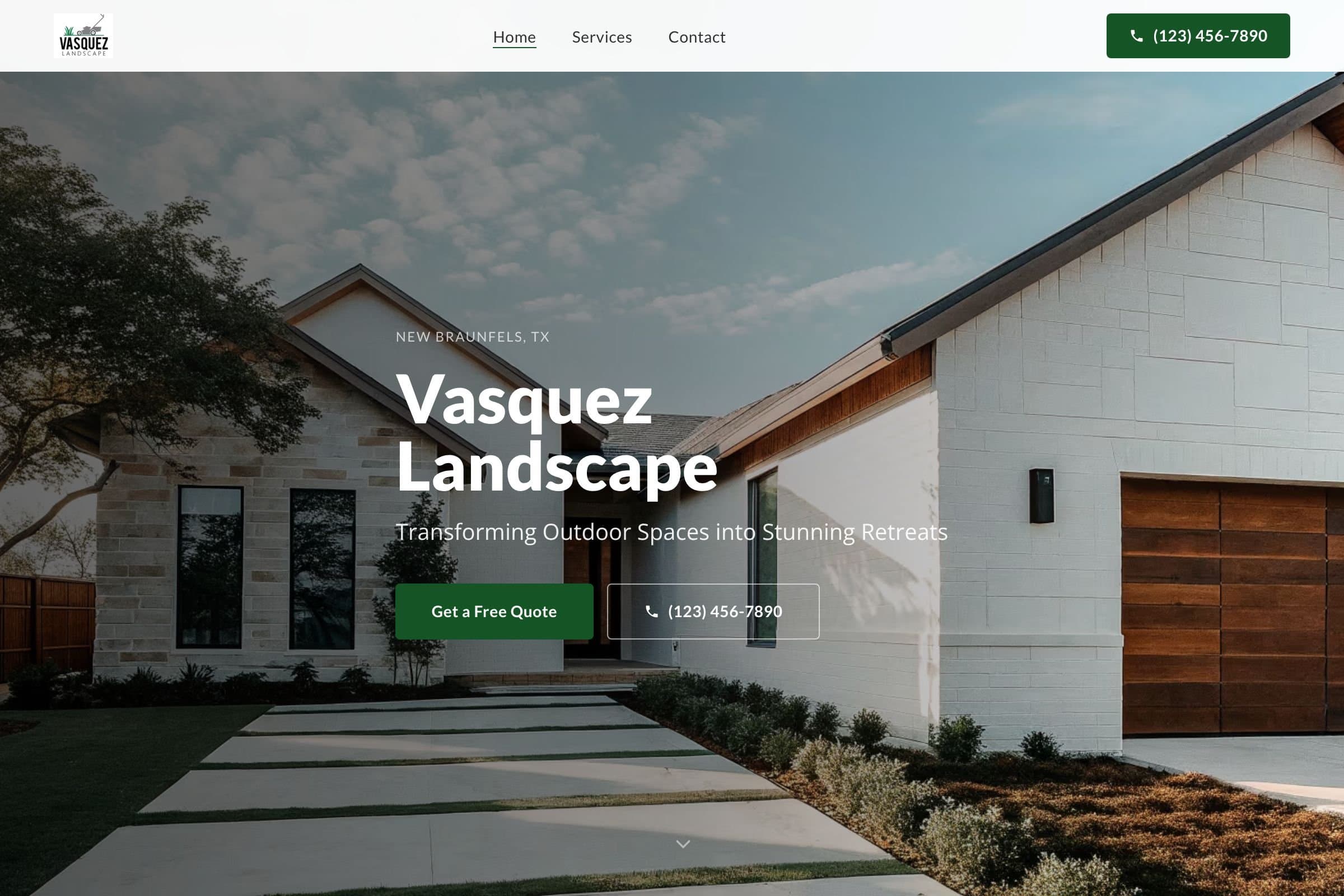 Vasquez Landscape website