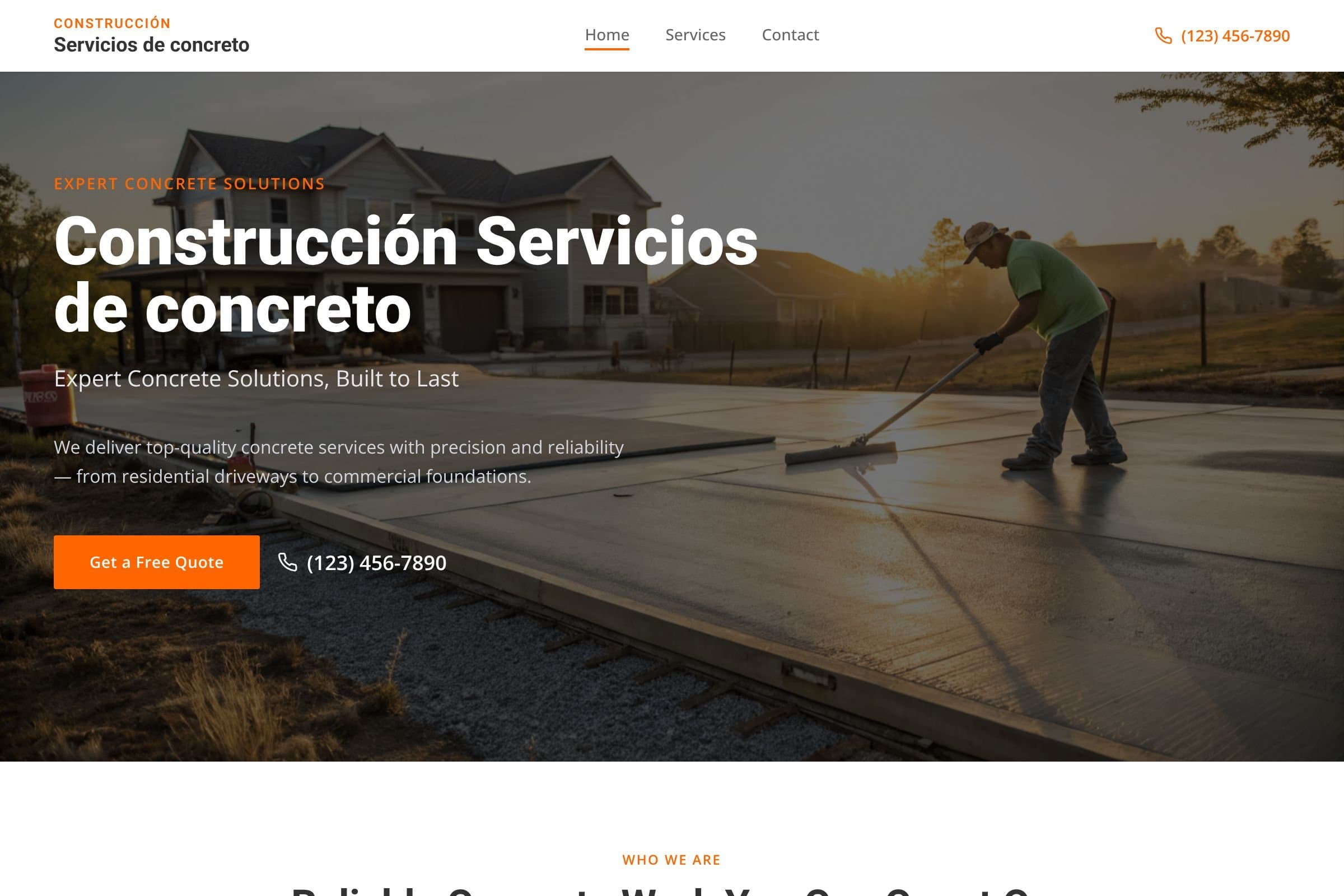 Construcción Servicios de concreto
