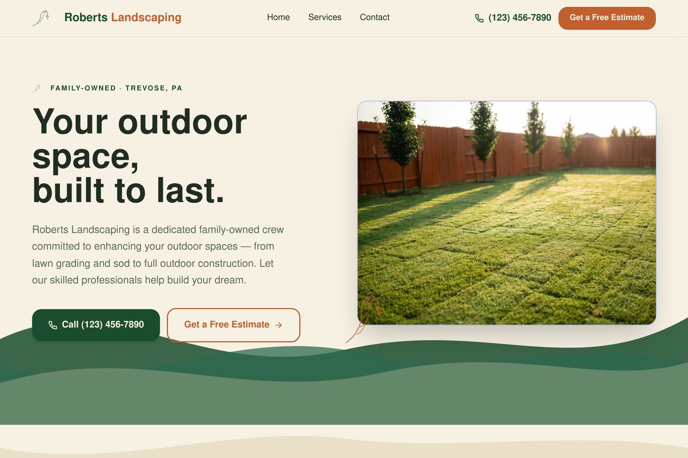 Roberts landscaping