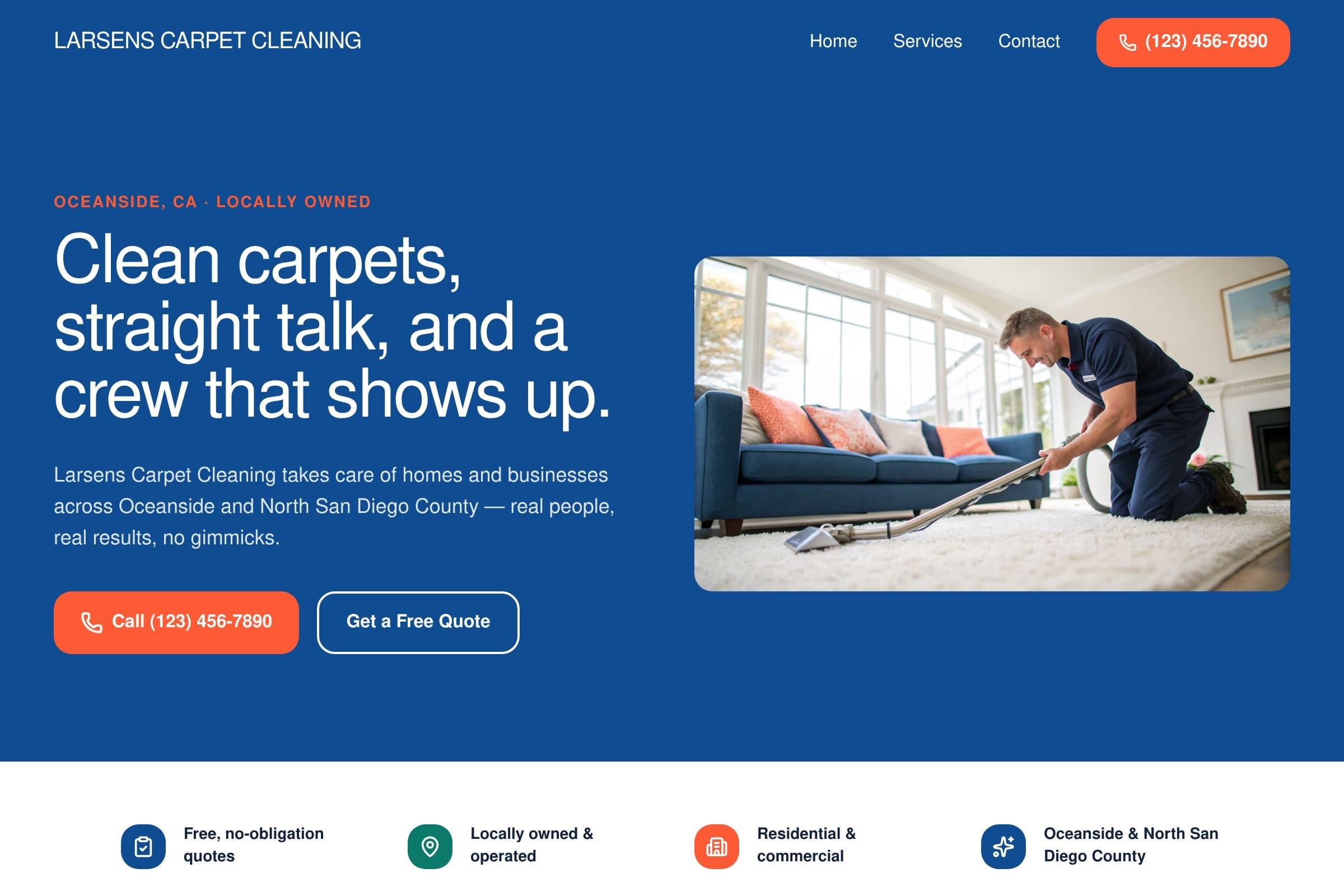 Larsens carpet cleaning